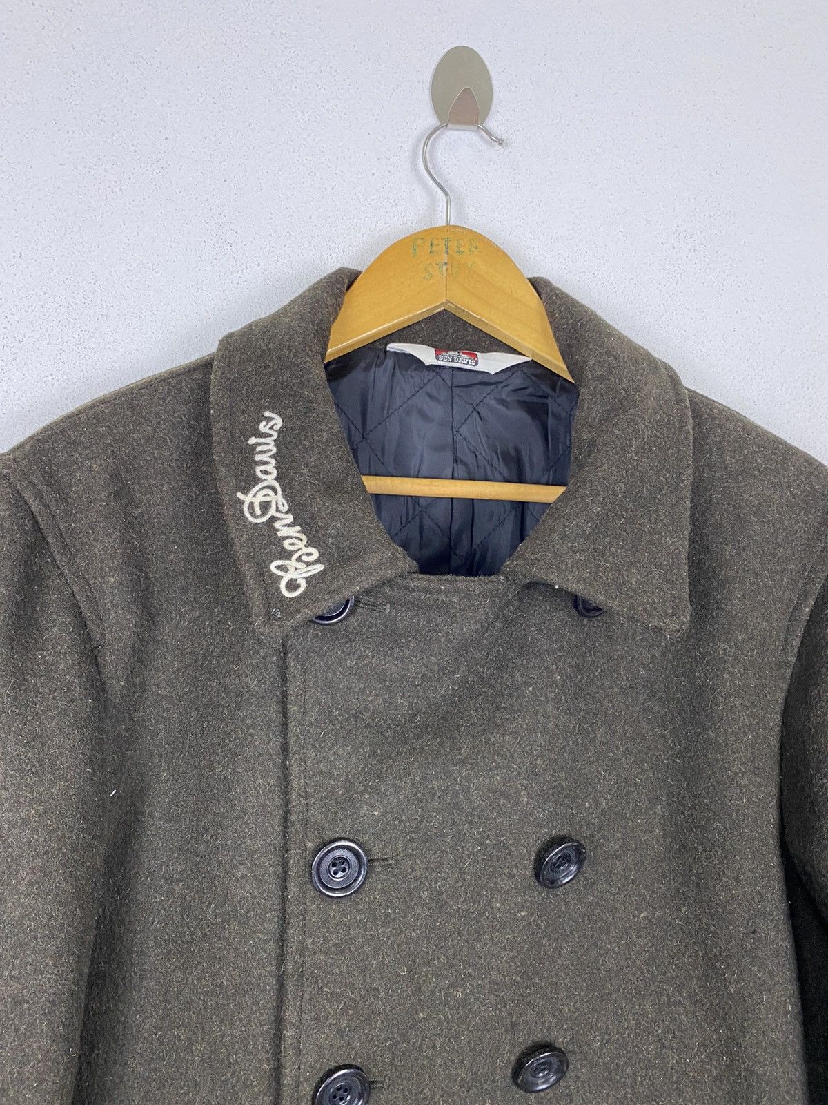 Ben Davis BEN DAVIS PEA COAT WOOL FABRIC Size US L / EU 52-54 / 3 - 5 Thumbnail