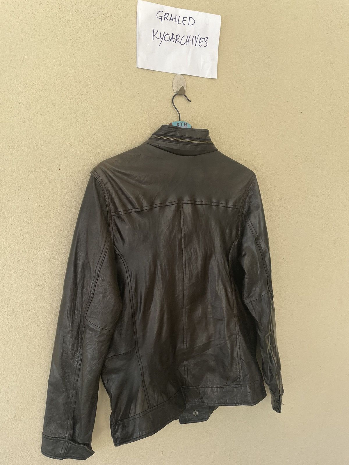 Japanese Brand × Leather BACK NUMBER RIDER LEATHER JACKET Size US L / EU 52-54 / 3 - 5 Thumbnail