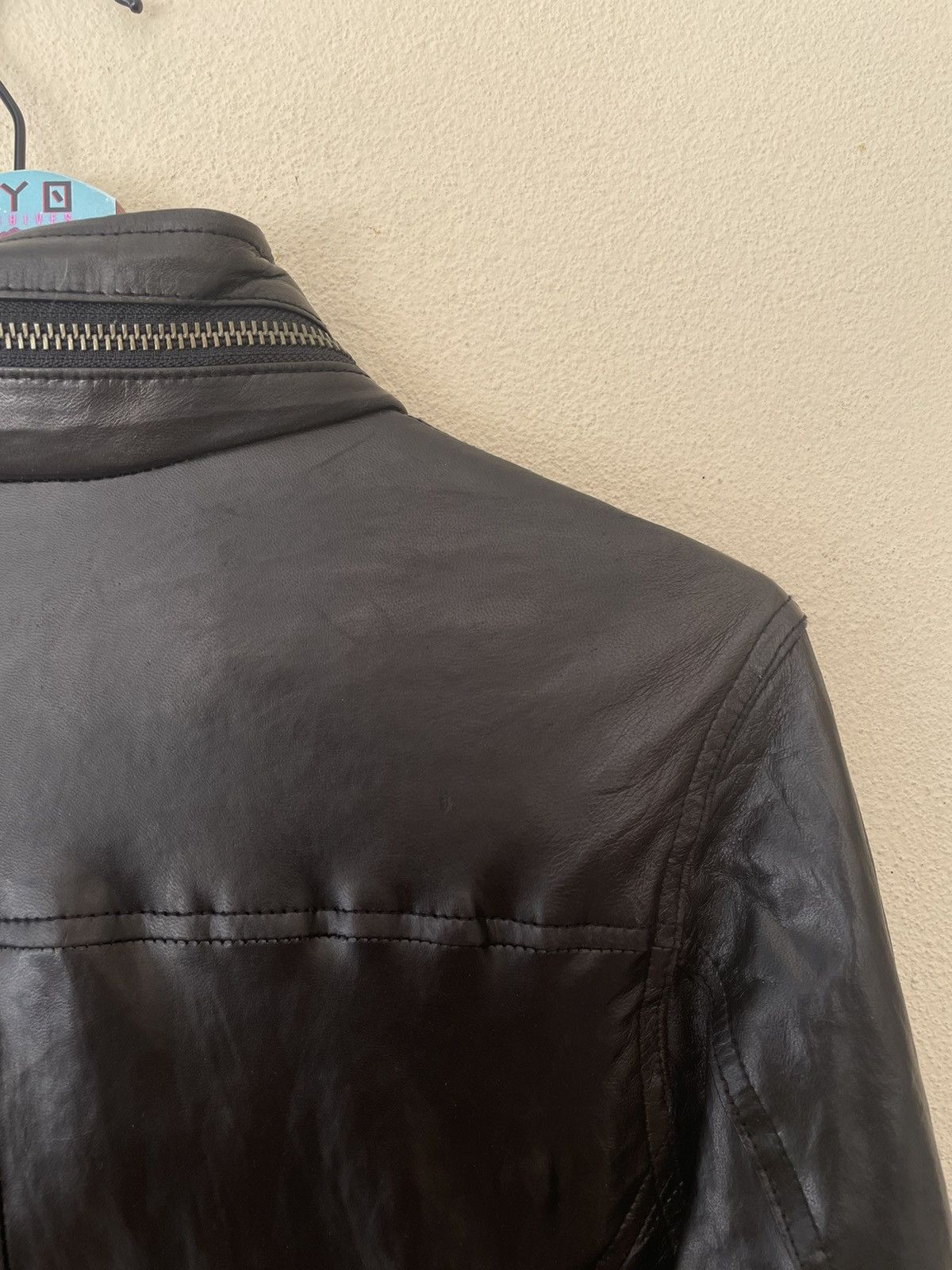 Japanese Brand × Leather BACK NUMBER RIDER LEATHER JACKET Size US L / EU 52-54 / 3 - 7 Thumbnail