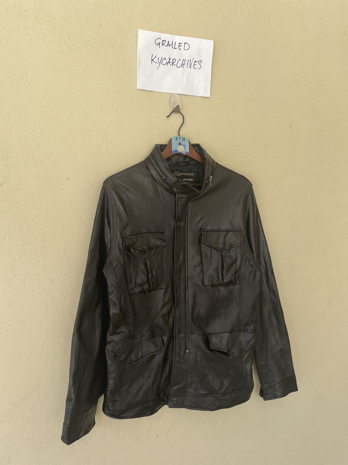 Japanese Brand × Leather BACK NUMBER RIDER LEATHER JACKET Size US L / EU 52-54 / 3 - 2 Thumbnail