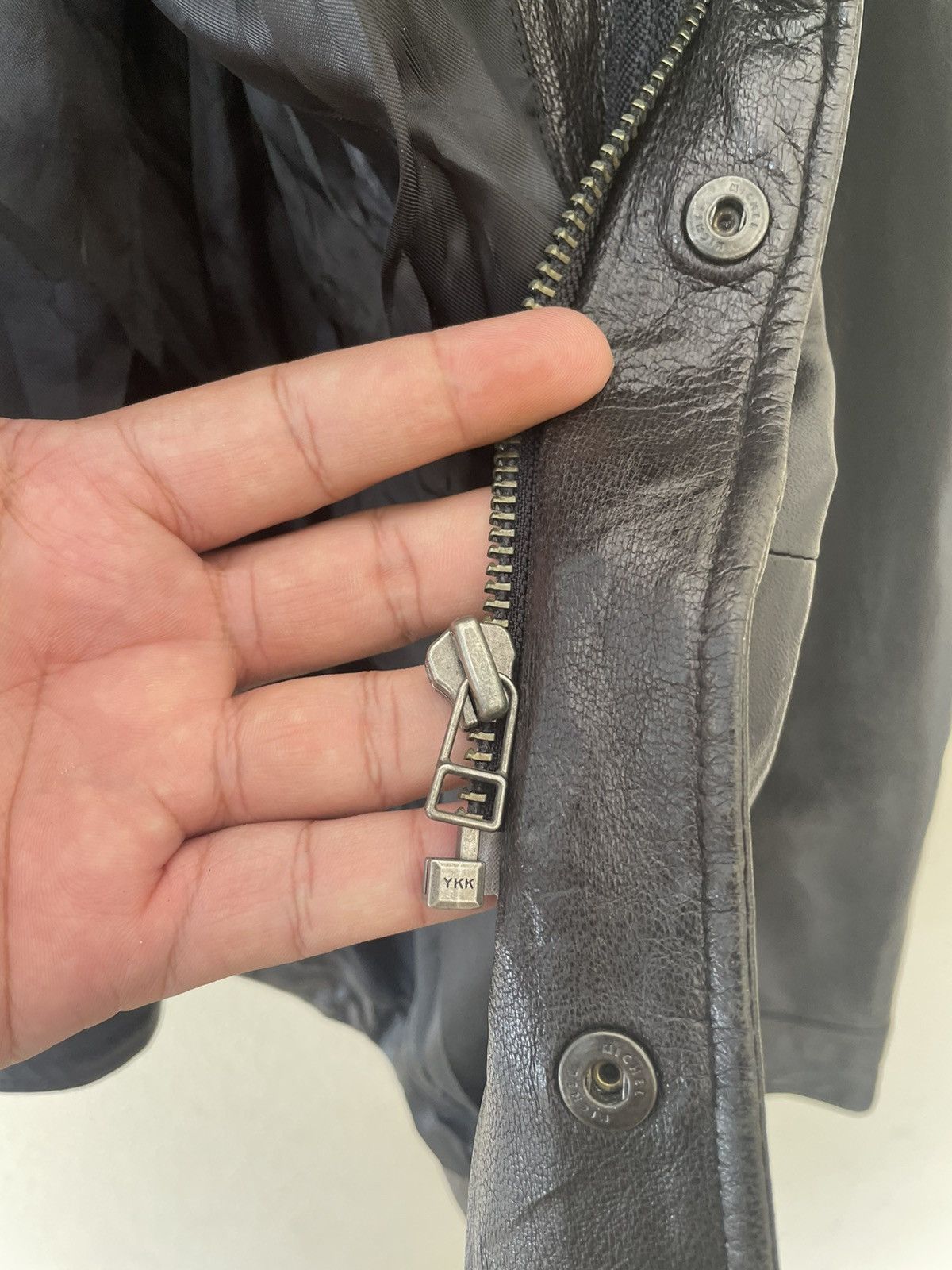 Japanese Brand × Leather BACK NUMBER RIDER LEATHER JACKET Size US L / EU 52-54 / 3 - 13 Thumbnail