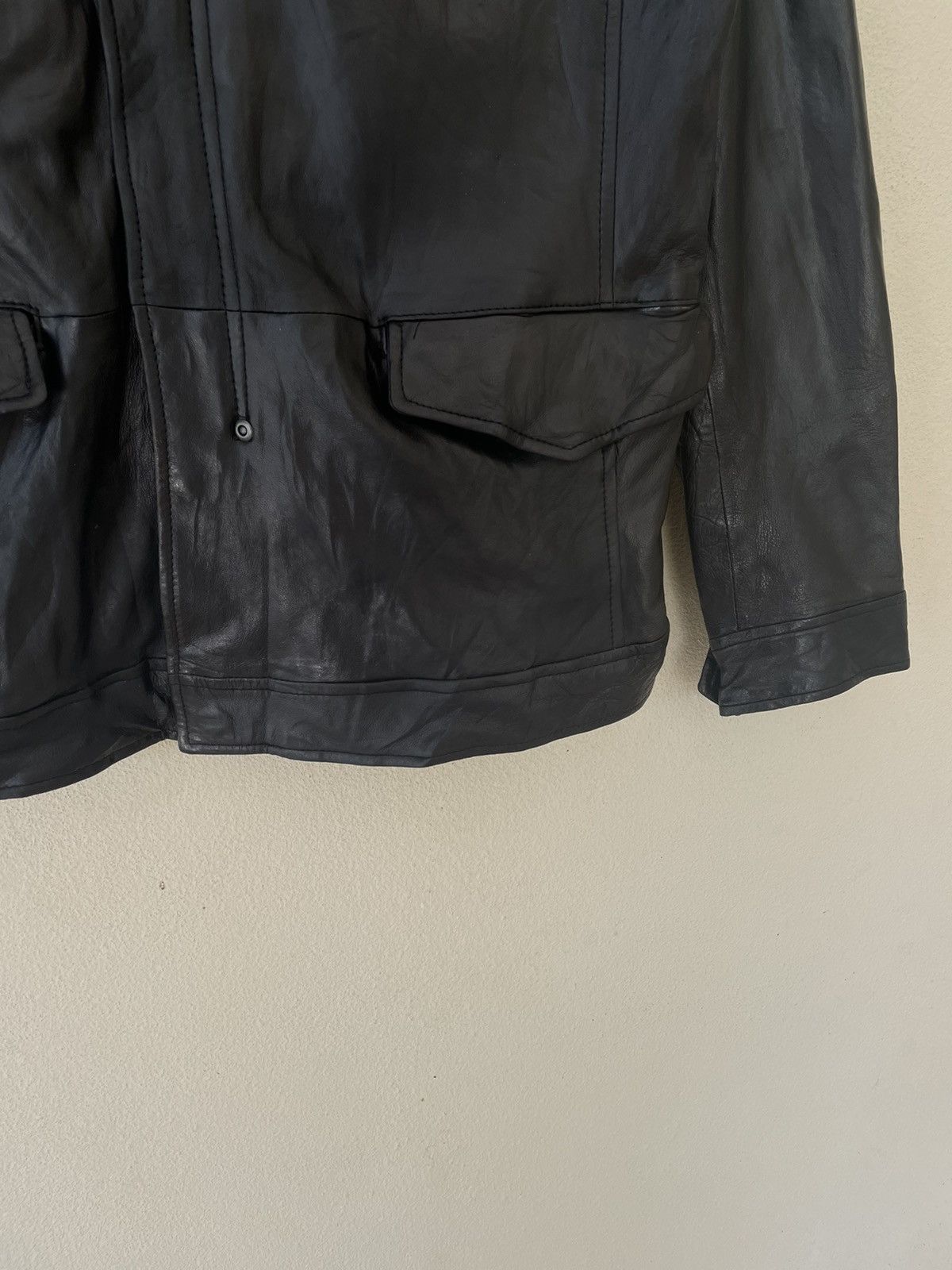Japanese Brand × Leather BACK NUMBER RIDER LEATHER JACKET Size US L / EU 52-54 / 3 - 9 Thumbnail