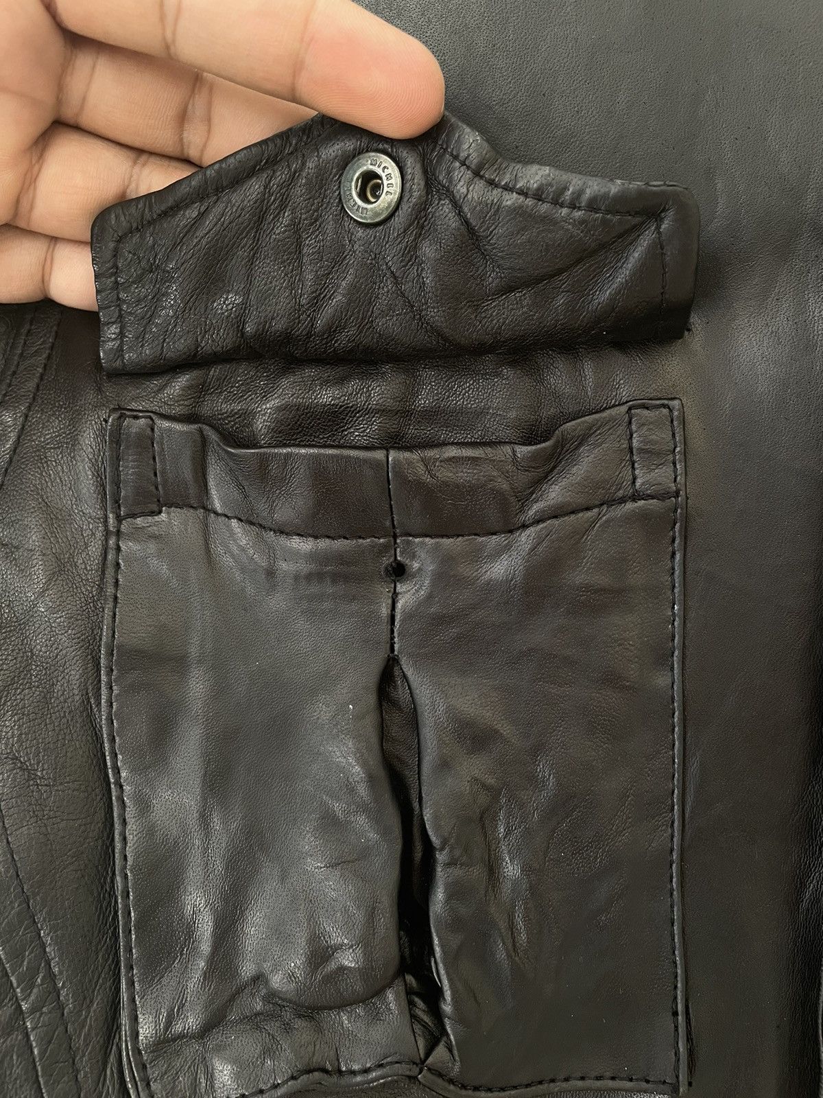 Japanese Brand × Leather BACK NUMBER RIDER LEATHER JACKET Size US L / EU 52-54 / 3 - 10 Thumbnail