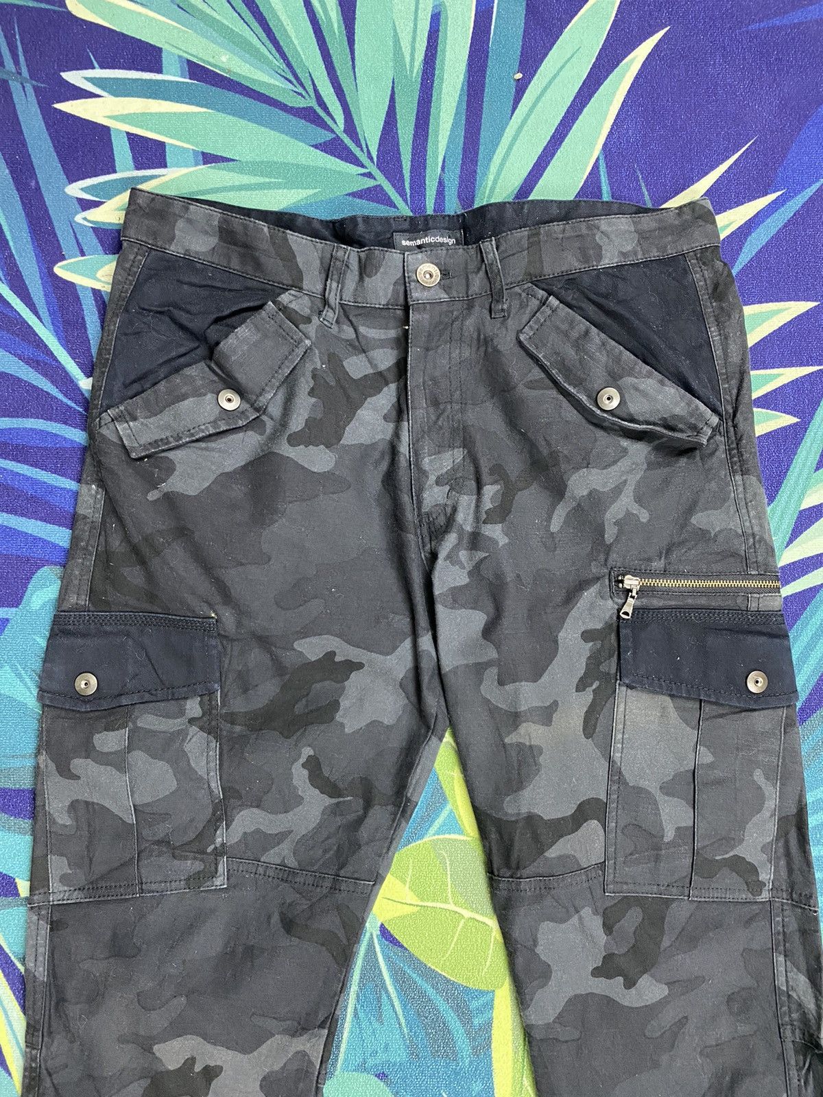 Japanese Brand Semantic design Camo cargo pant style Size US 32 / EU 48 - 3 Thumbnail