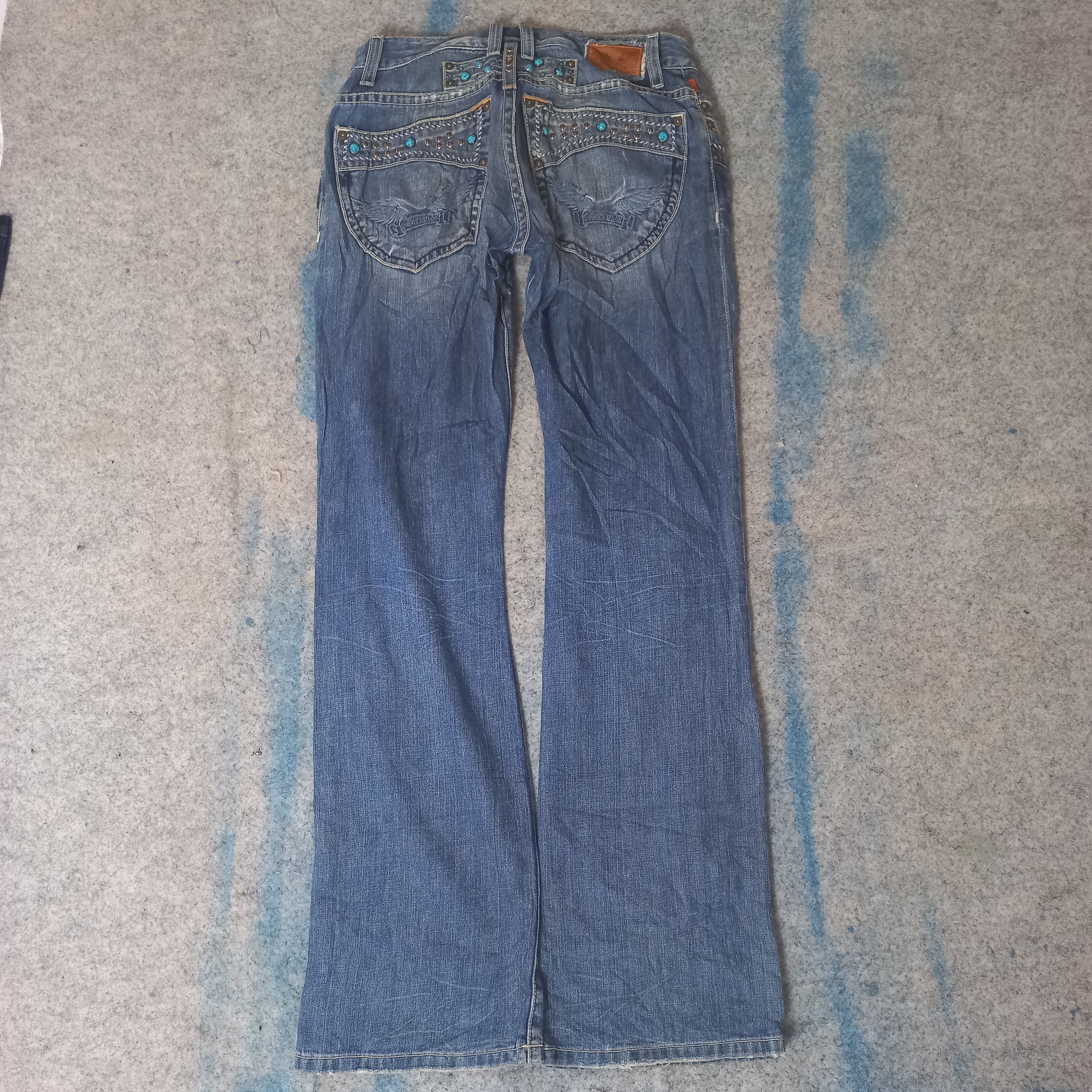 Robins Jeans Crazy vintage y2k robins jeans baggy navajo blue jeans Size US 31 - 8 Thumbnail