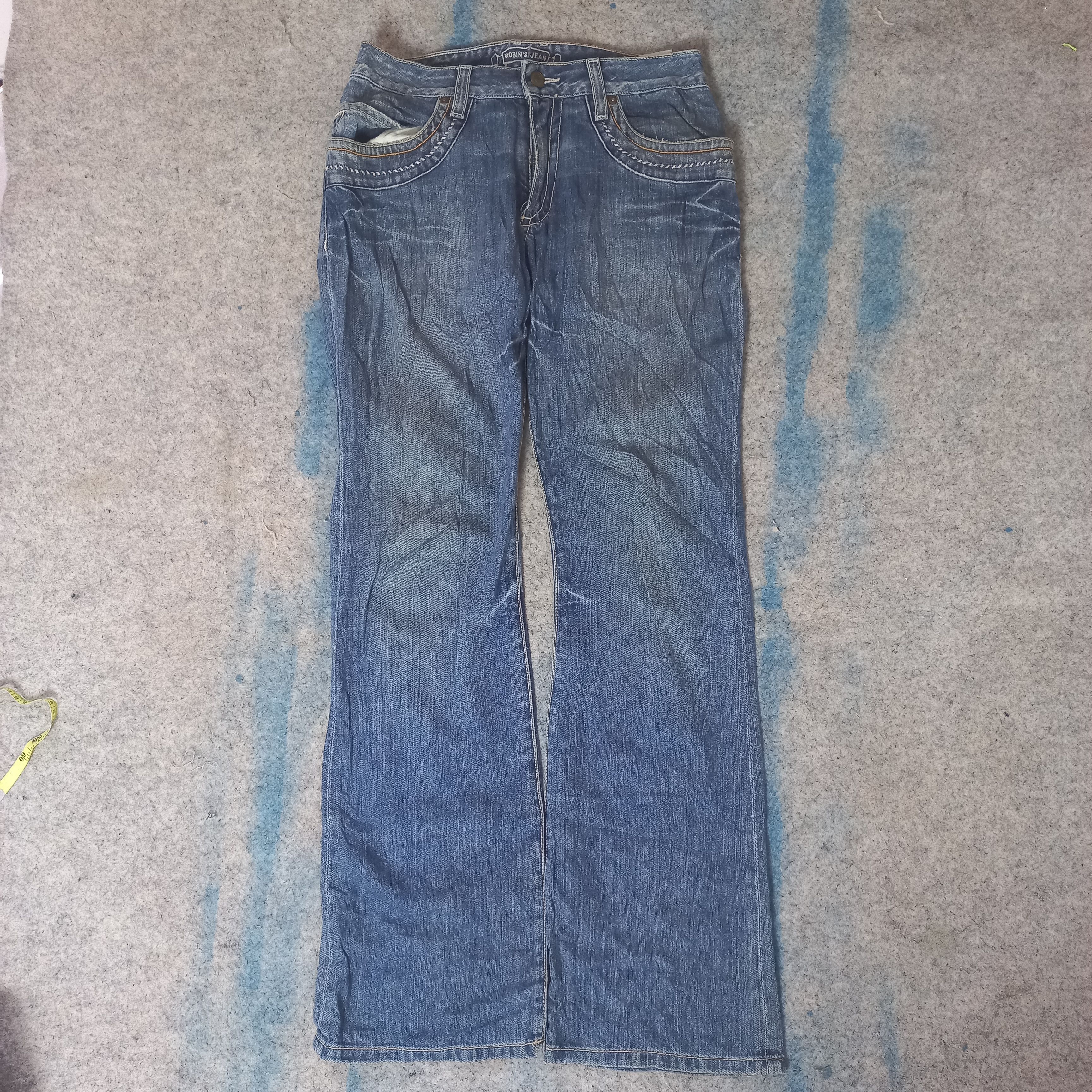 Crazy vintage y2k robins jeans baggy navajo blue jeans