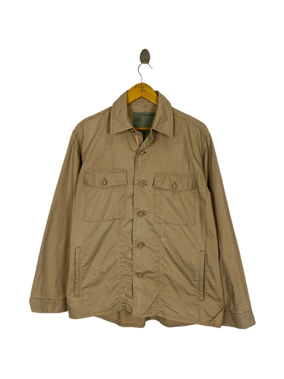 Vintage VINTAGE BUNDESWEAR MILITARY COTTON JACKET Size US L / EU 52-54 / 3 - 1 Thumbnail