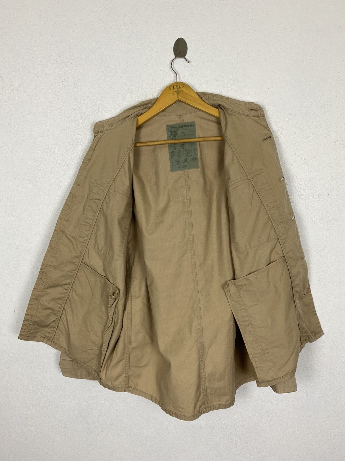 Vintage VINTAGE BUNDESWEAR MILITARY COTTON JACKET Size US L / EU 52-54 / 3 - 6 Thumbnail