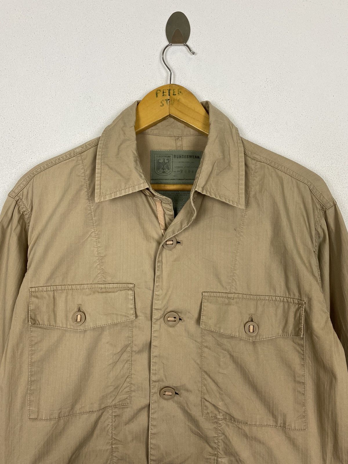 Vintage VINTAGE BUNDESWEAR MILITARY COTTON JACKET Size US L / EU 52-54 / 3 - 3 Thumbnail