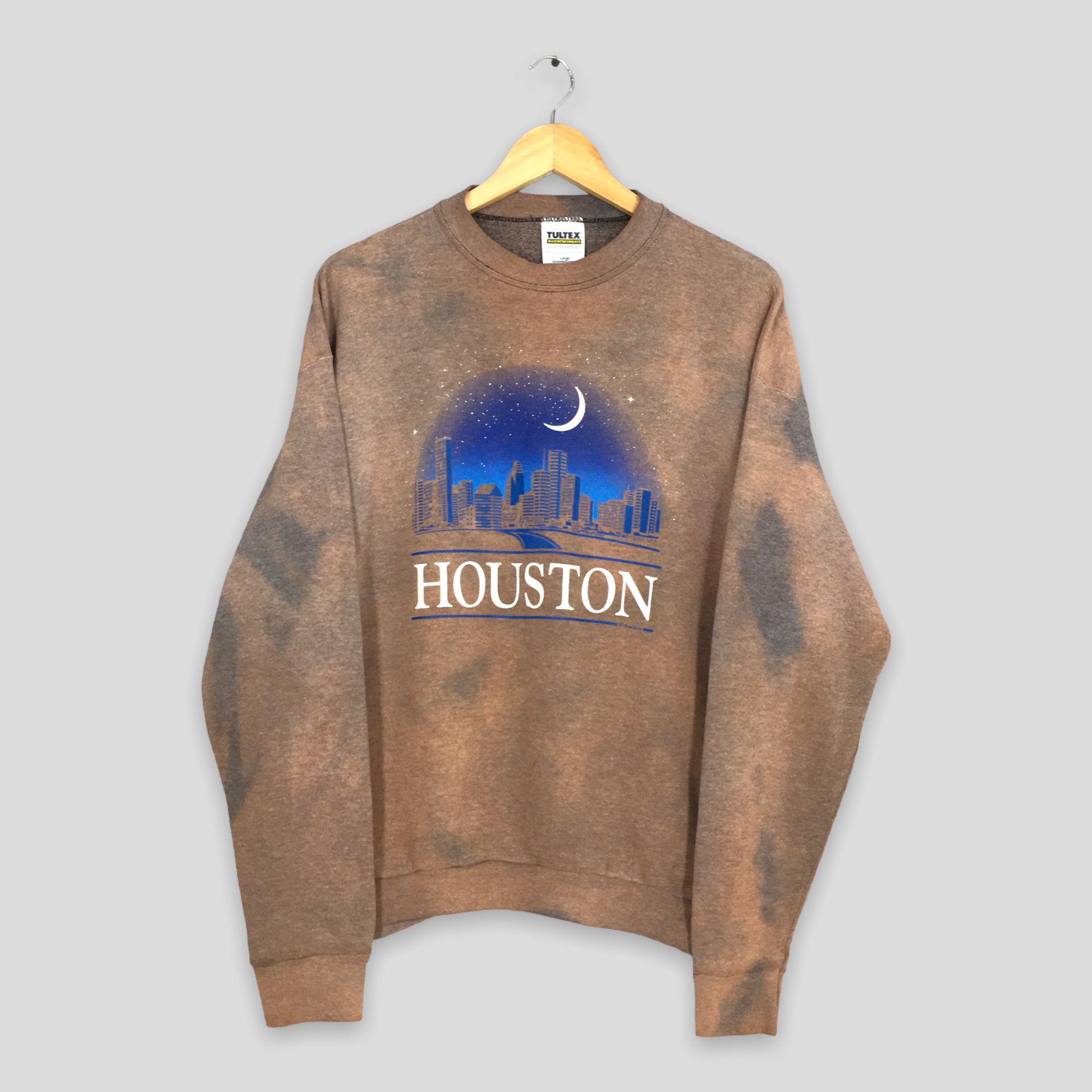 Vintage Vintage Houston Texas Tie Dye Sweatshirt Large Size US L / EU 52-54 / 3 - 1 Thumbnail