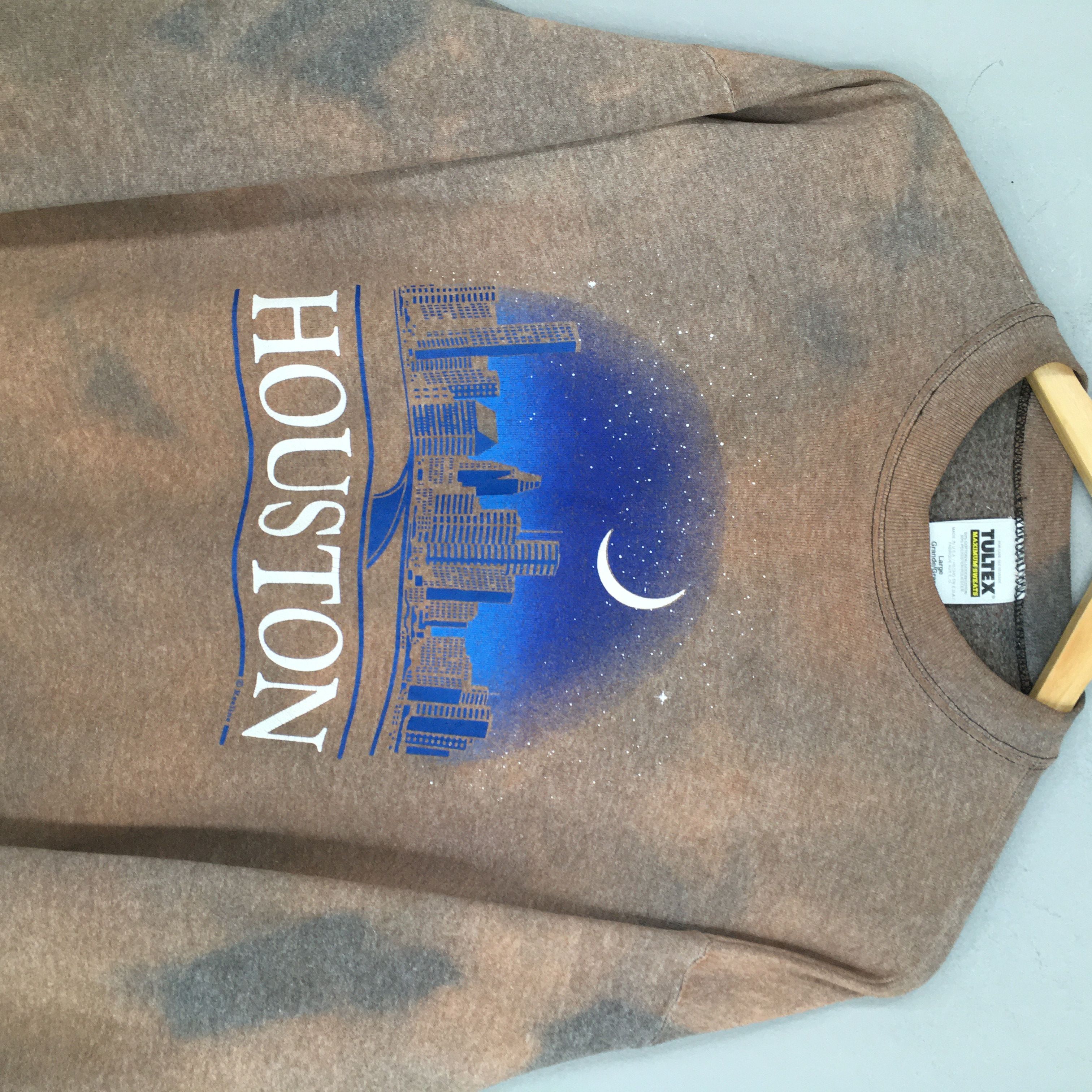 Vintage Vintage Houston Texas Tie Dye Sweatshirt Large Size US L / EU 52-54 / 3 - 2 Thumbnail