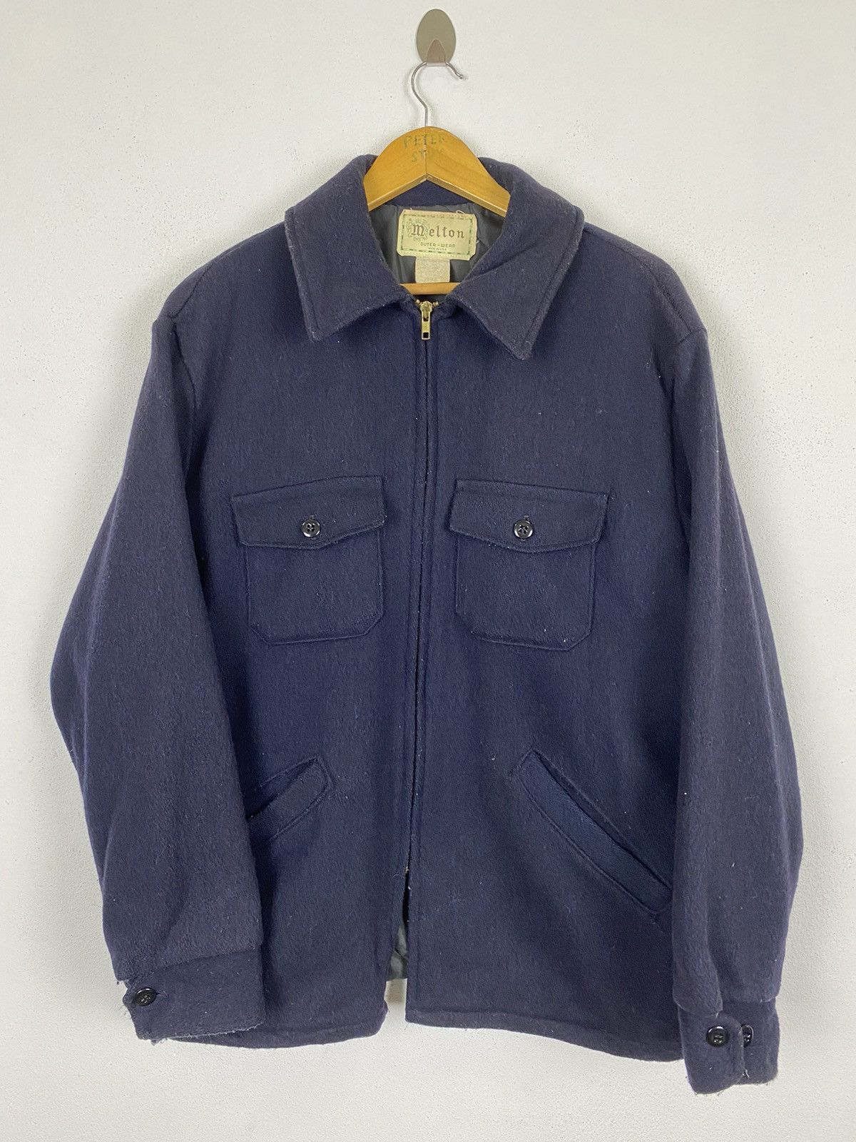 Vintage VINTAGE MELTON MADE USA OUTERWEAR JACKET Size US L / EU 52-54 / 3 - 2 Thumbnail