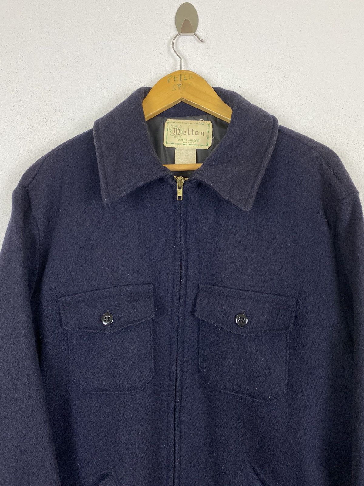Vintage VINTAGE MELTON MADE USA OUTERWEAR JACKET Size US L / EU 52-54 / 3 - 6 Thumbnail