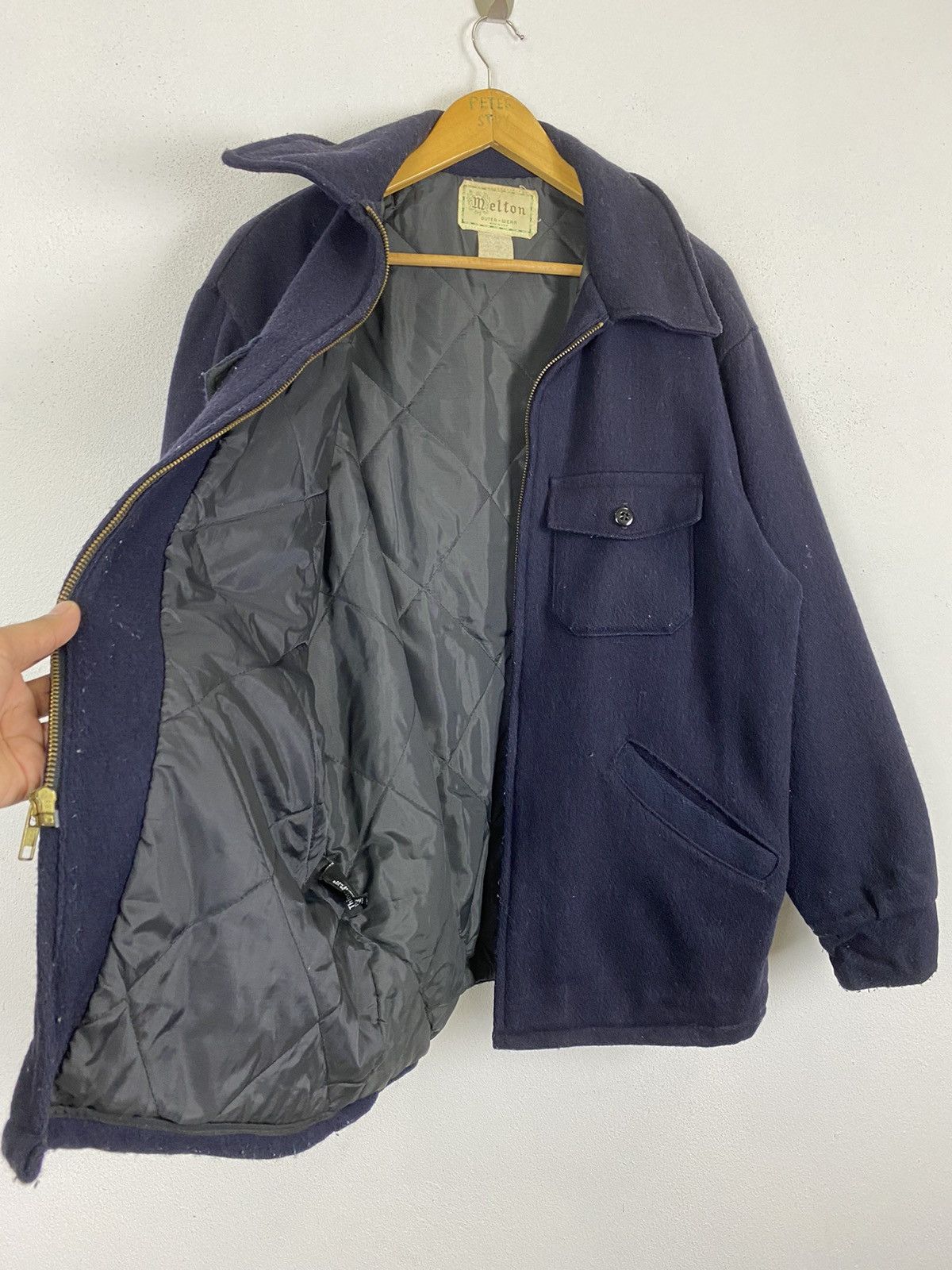 Vintage VINTAGE MELTON MADE USA OUTERWEAR JACKET Size US L / EU 52-54 / 3 - 4 Thumbnail