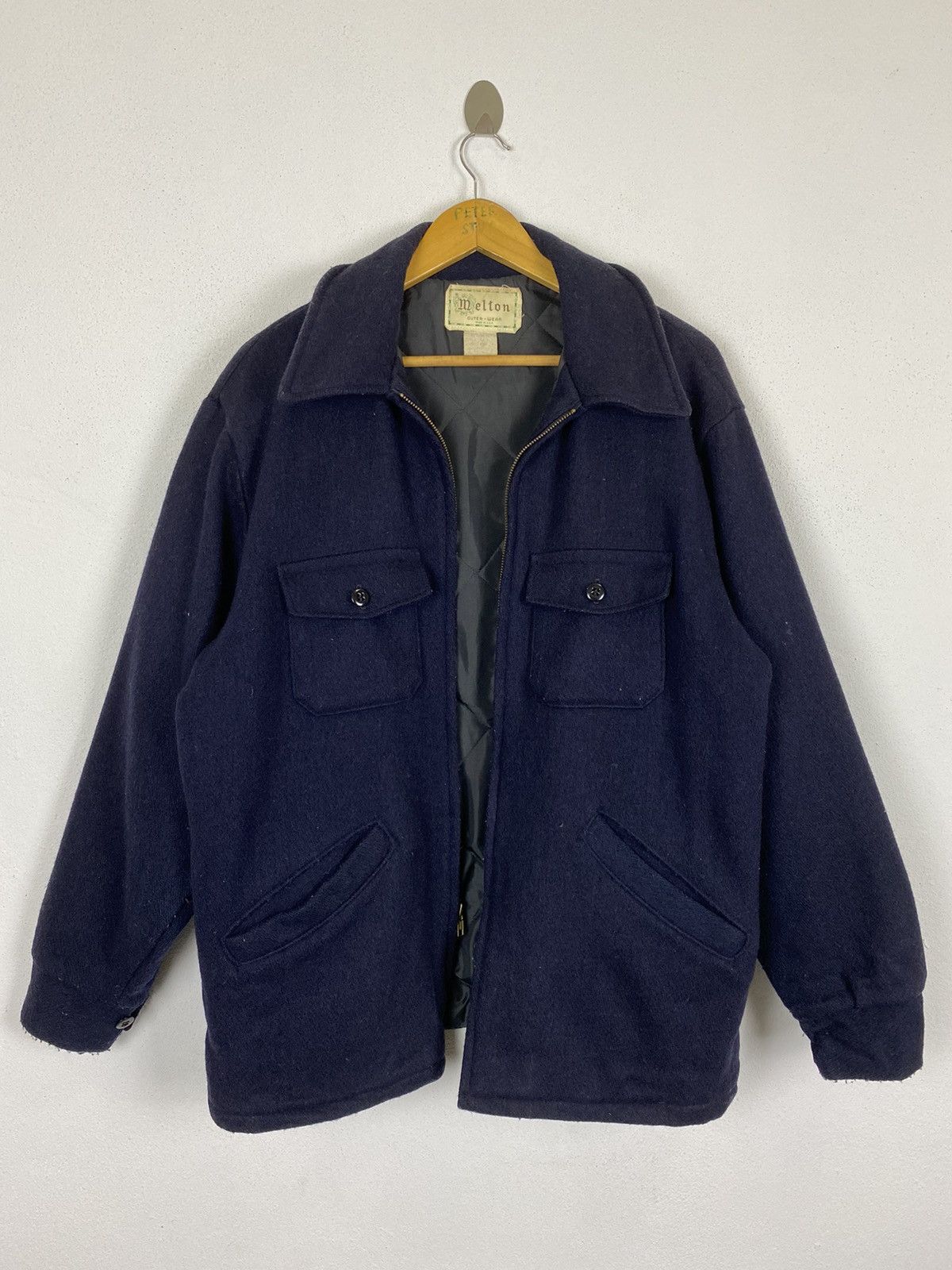 Vintage VINTAGE MELTON MADE USA OUTERWEAR JACKET Size US L / EU 52-54 / 3 - 3 Thumbnail