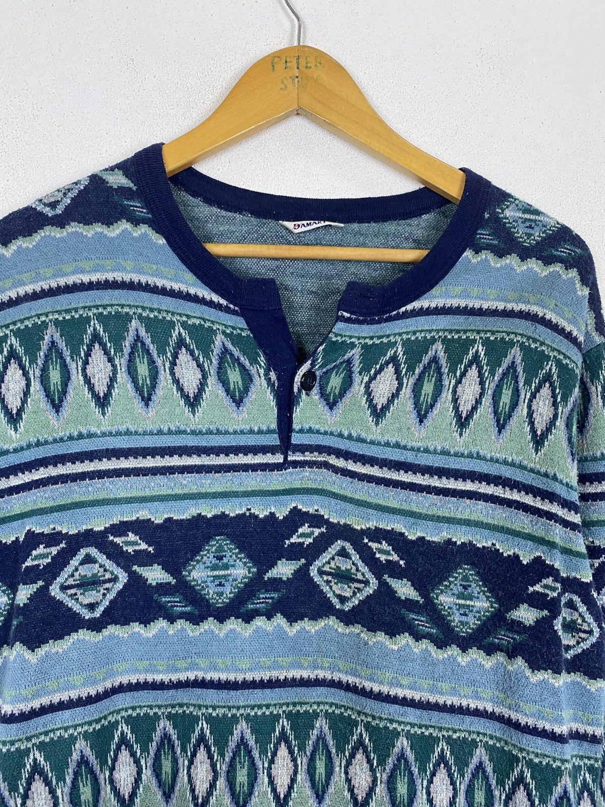 Japanese Brand Damart Navajo Sweater Style Size US M / EU 48-50 / 2 - 4 Thumbnail