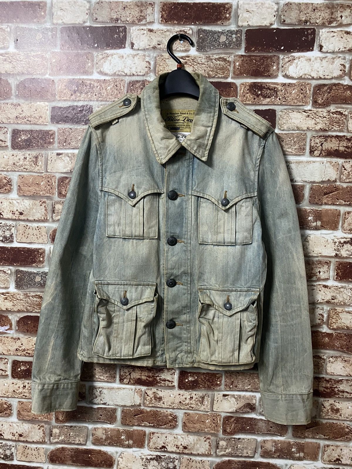 Other GK149 Blue Line Denim Jacket Size US L / EU 52-54 / 3 - 2 Thumbnail