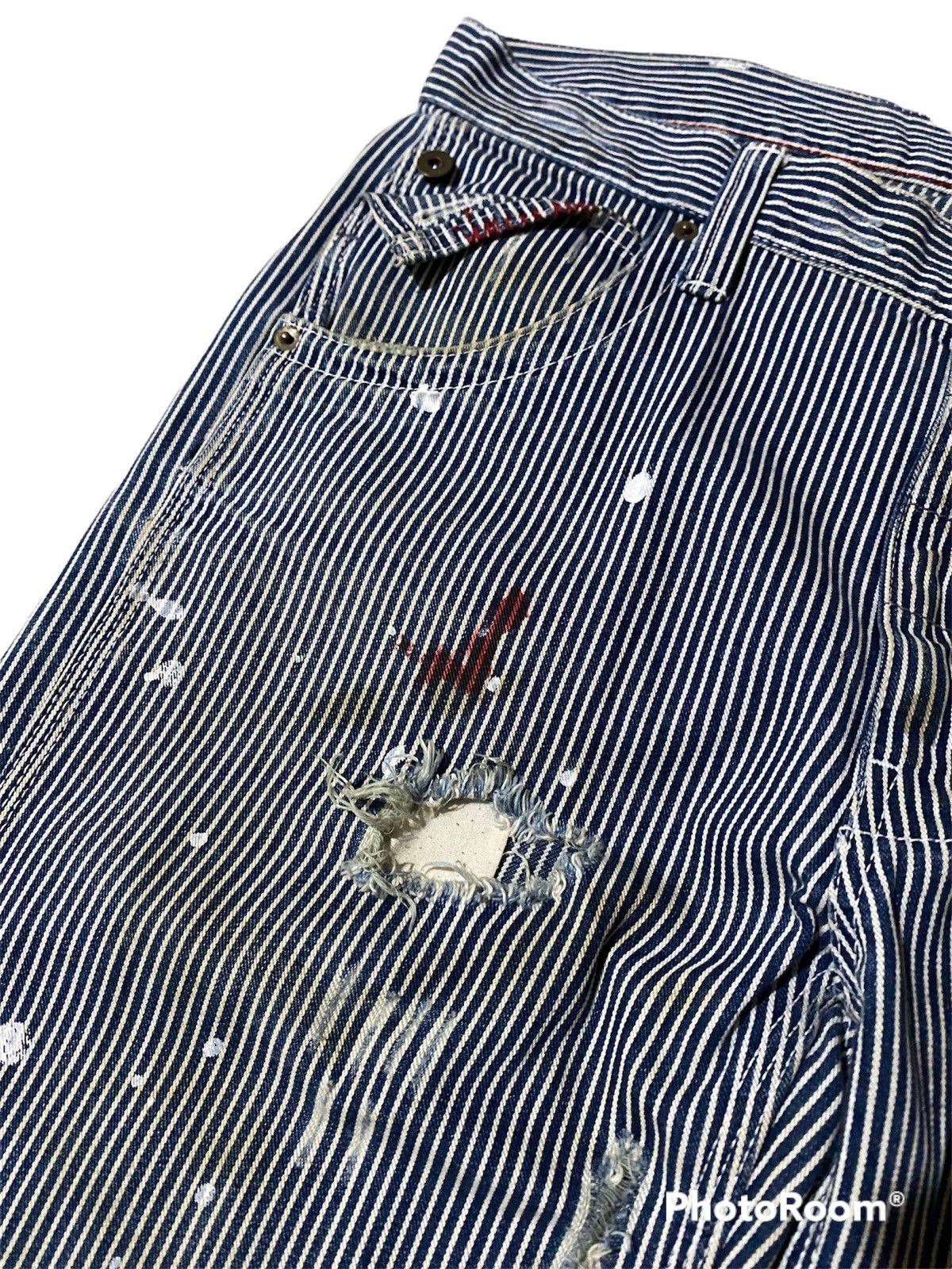 Japanese Brand 🔥Japanese Brand Mangrove Blue Union Made Painted Pant Size US 34 / EU 50 - 10 Thumbnail
