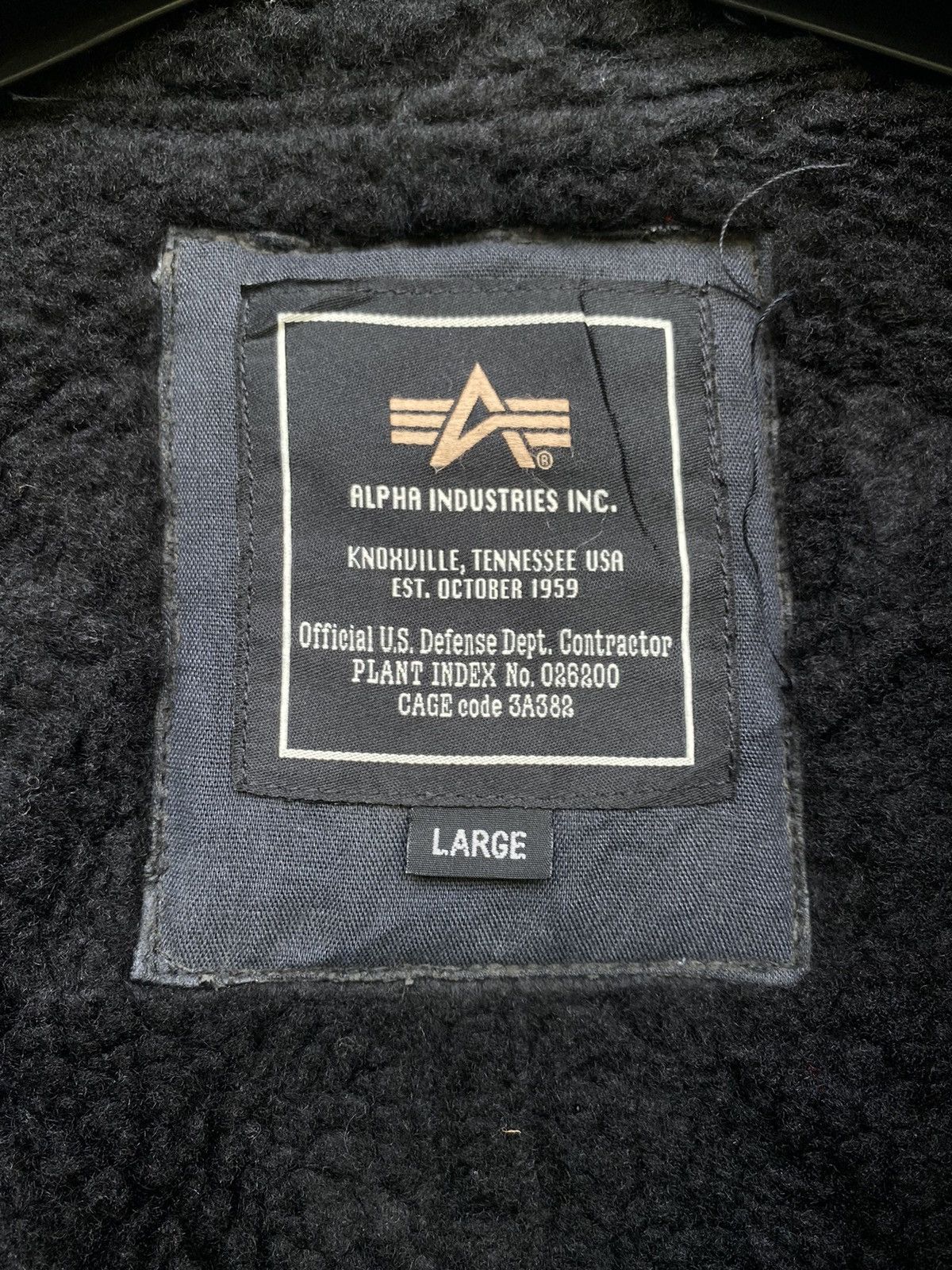 Alpha Industries VINTAGE ALPHA INDUSTRIES PILE LINED JACKET Size US L / EU 52-54 / 3 - 12 Thumbnail