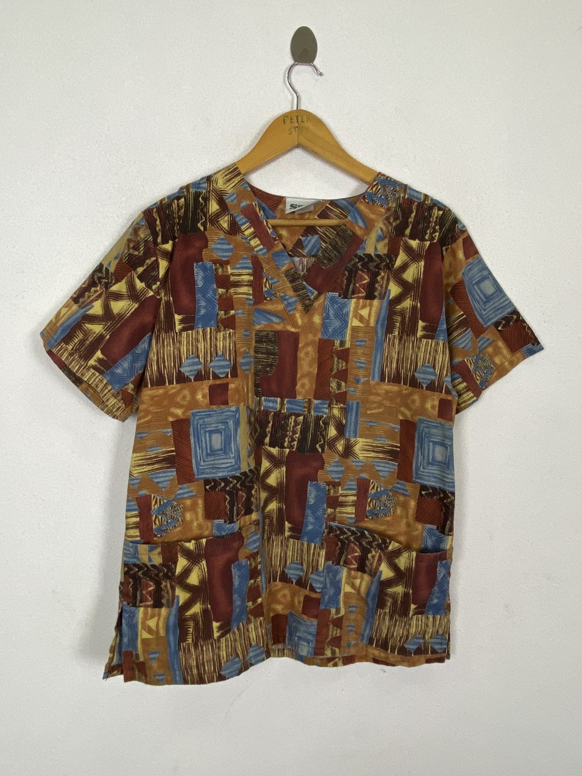 Vintage VINTAGE SCRUBS STATION WORKER COTTON SHIRT Size US M / EU 48-50 / 2 - 2 Thumbnail
