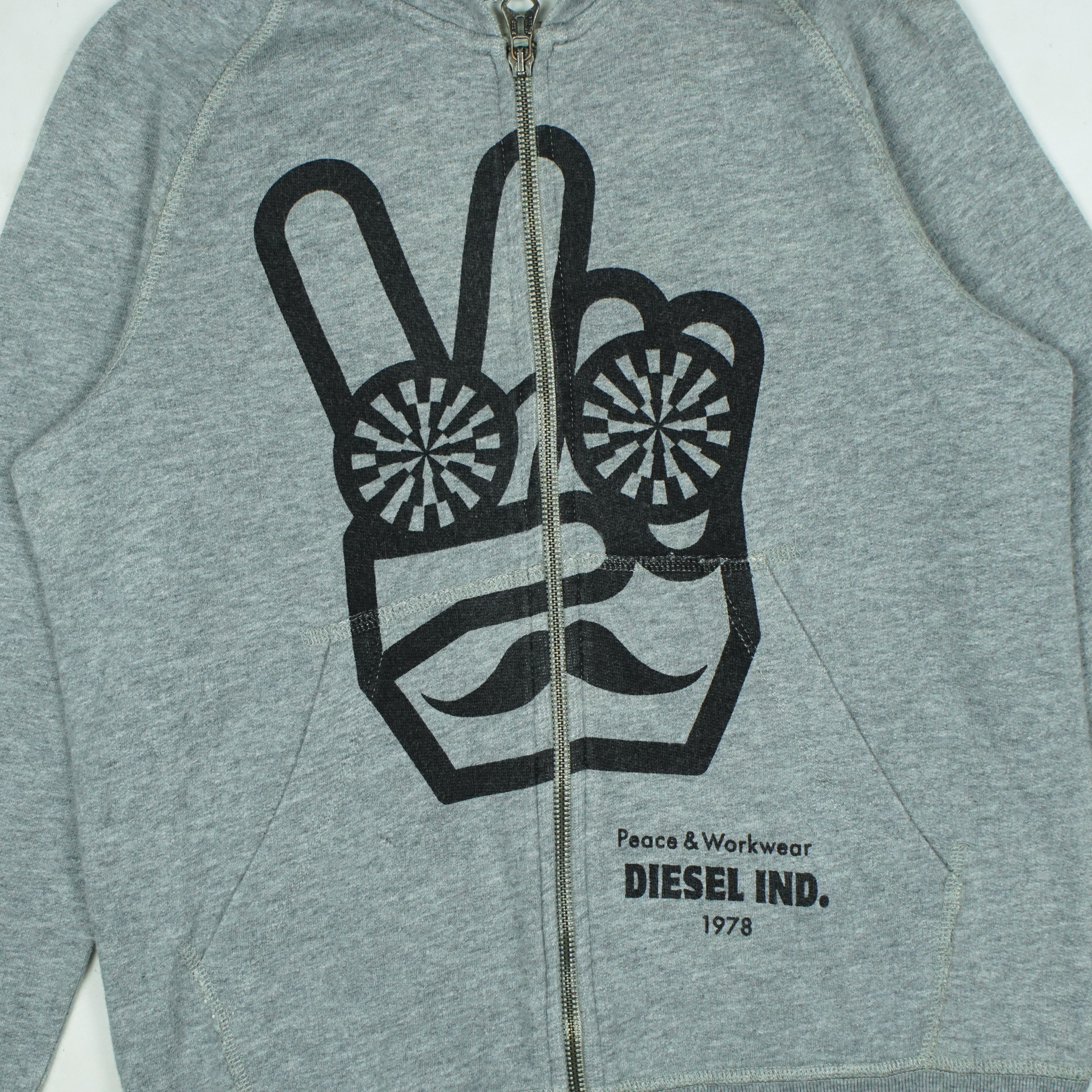 Diesel *NoTariff Diesel Peace Hoodie Size L / US 10 / IT 46 - 2 Thumbnail
