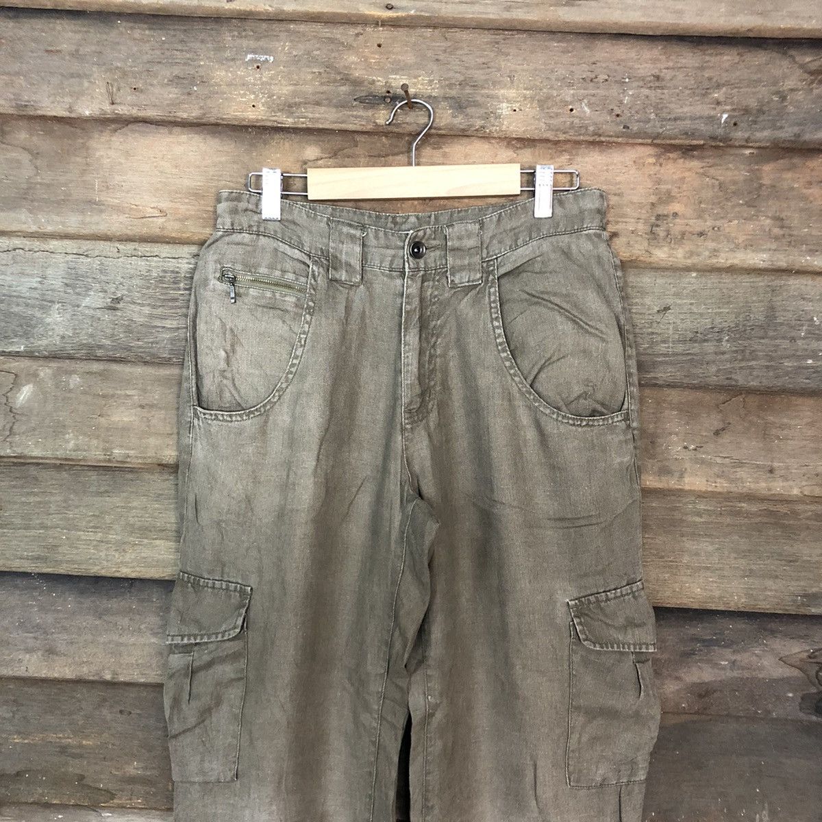 Faded Glory × Japanese Brand Japan faded Brown Multipocket Tactical Cargo Pants #c993 Size US 27 - 2 Thumbnail