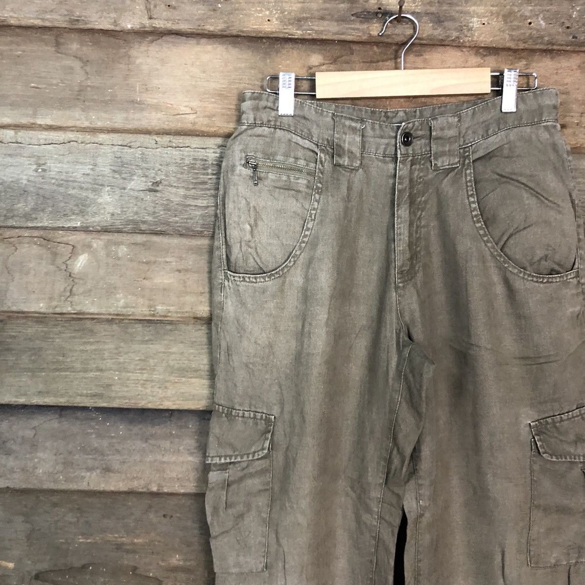 Faded Glory × Japanese Brand Japan faded Brown Multipocket Tactical Cargo Pants #c993 Size US 27 - 6 Thumbnail