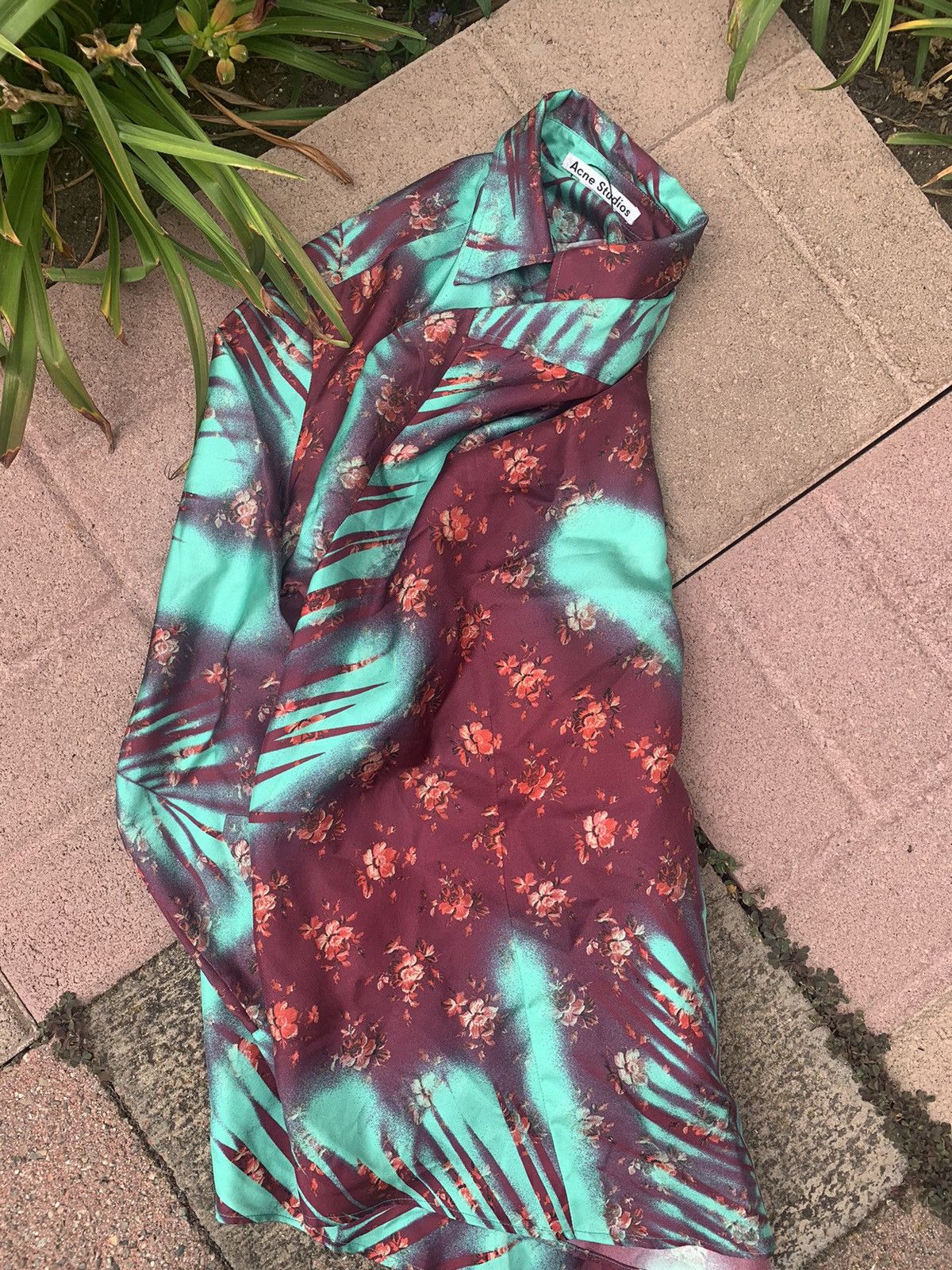Acne Studios RARE GRAIL acne studios psycheldic jungle silk shirt Size US L / EU 52-54 / 3 - 3 Thumbnail