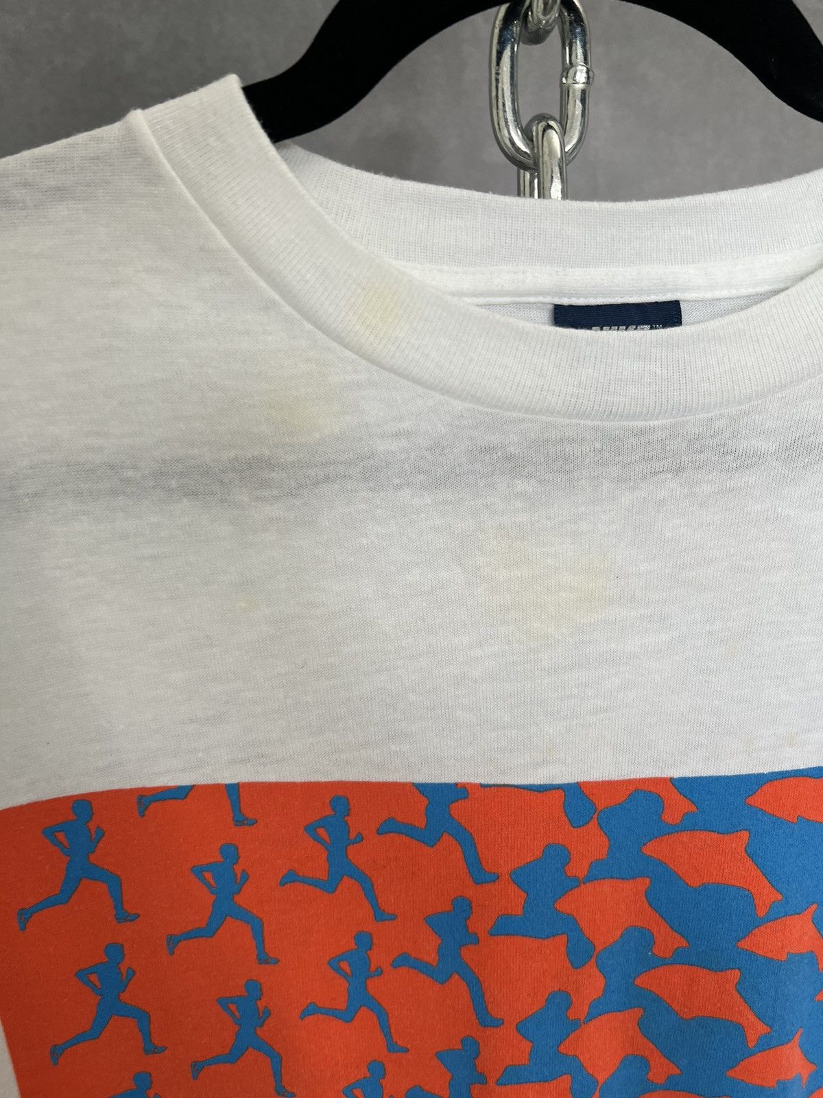Nike 80s Nike dolphin to runner MC Escher rare marathon shirt L Size US L / EU 52-54 / 3 - 3 Thumbnail