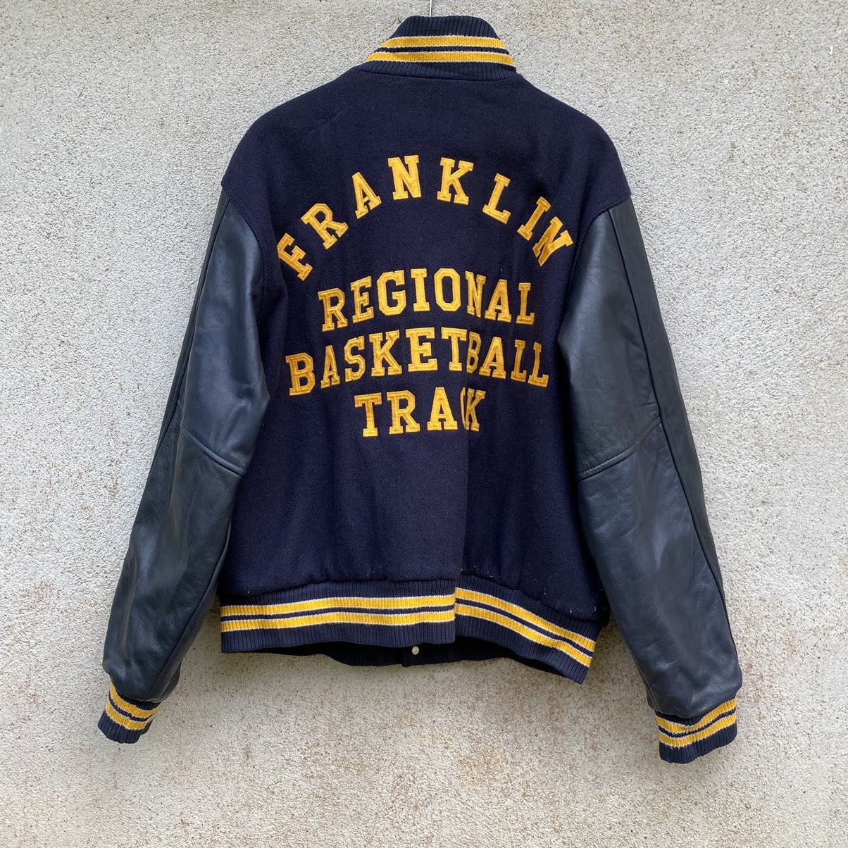 image of Archival Clothing x Varsity Jacket Vintage 90's Franklin Regional Basketball Track Varsity (Size XL