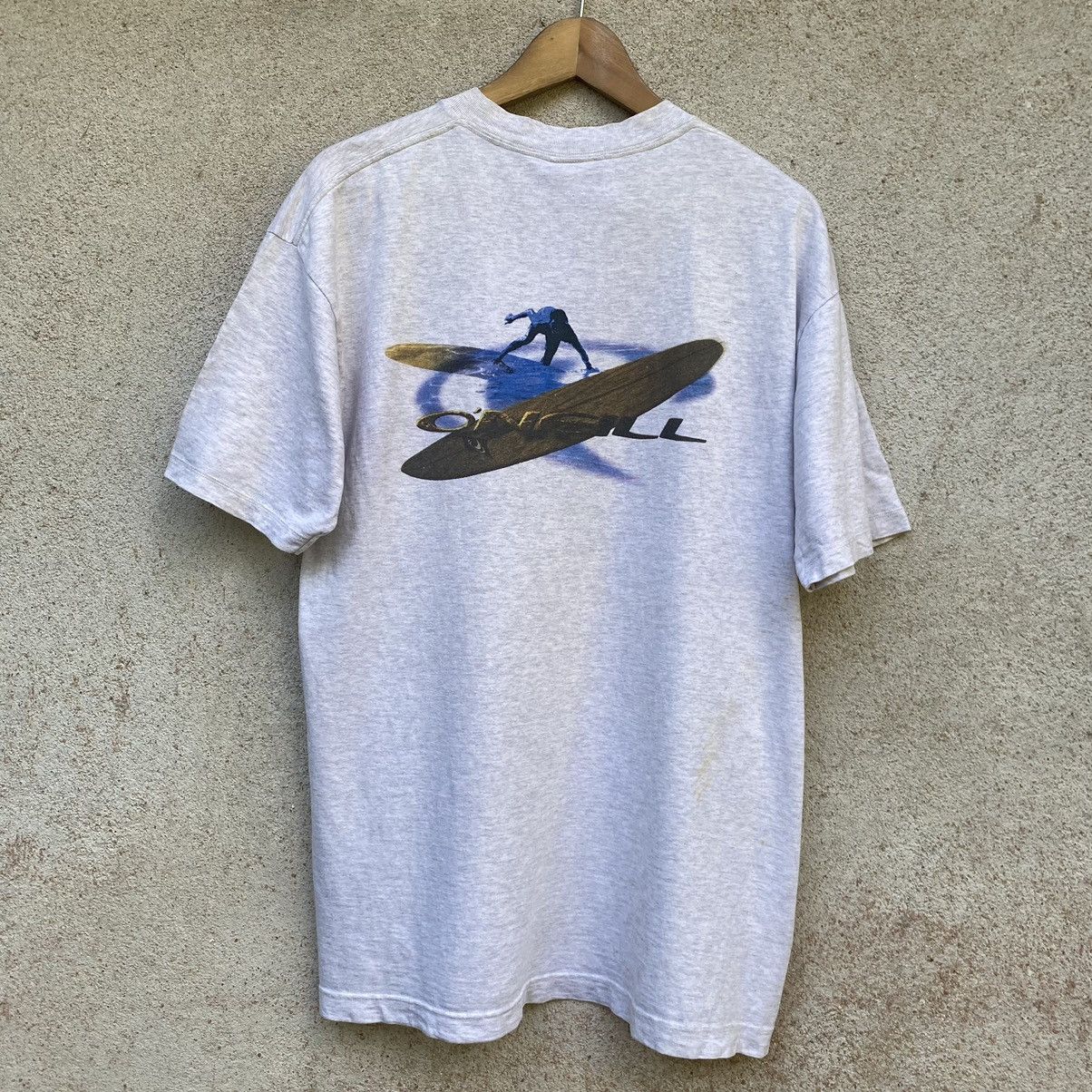 O'Neill Thrashed Vintage 90s Oneill Surfboard ERD GRUNGE GRAIL TEE Size US L / EU 52-54 / 3 - 1 Thumbnail