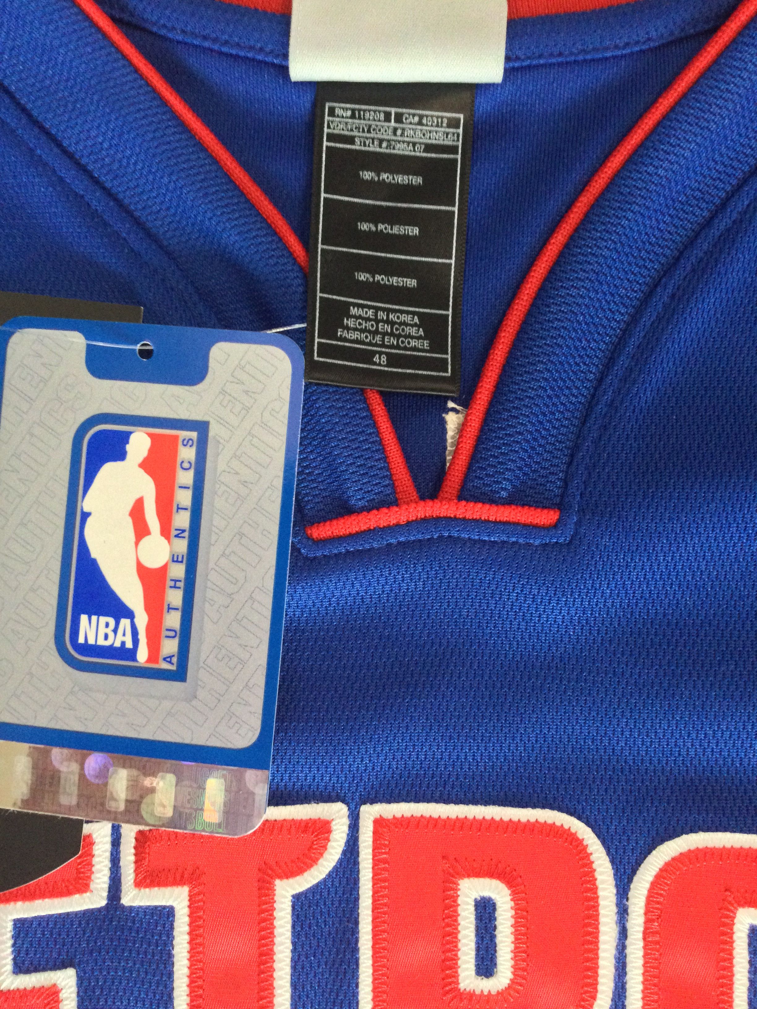 Adidas × NBA Authentic Detroit Pistons Chauncey Billups Adidas Jersey NWT Size US L / EU 52-54 / 3 - 5 Thumbnail