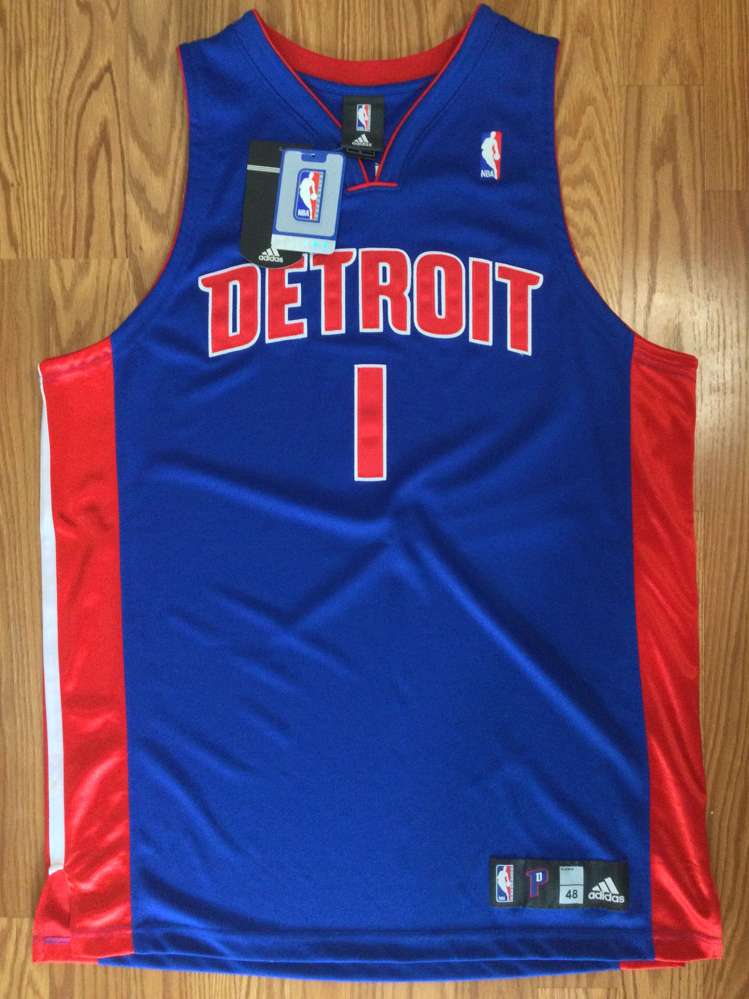 Adidas × NBA Authentic Detroit Pistons Chauncey Billups Adidas Jersey NWT Size US L / EU 52-54 / 3 - 2 Thumbnail