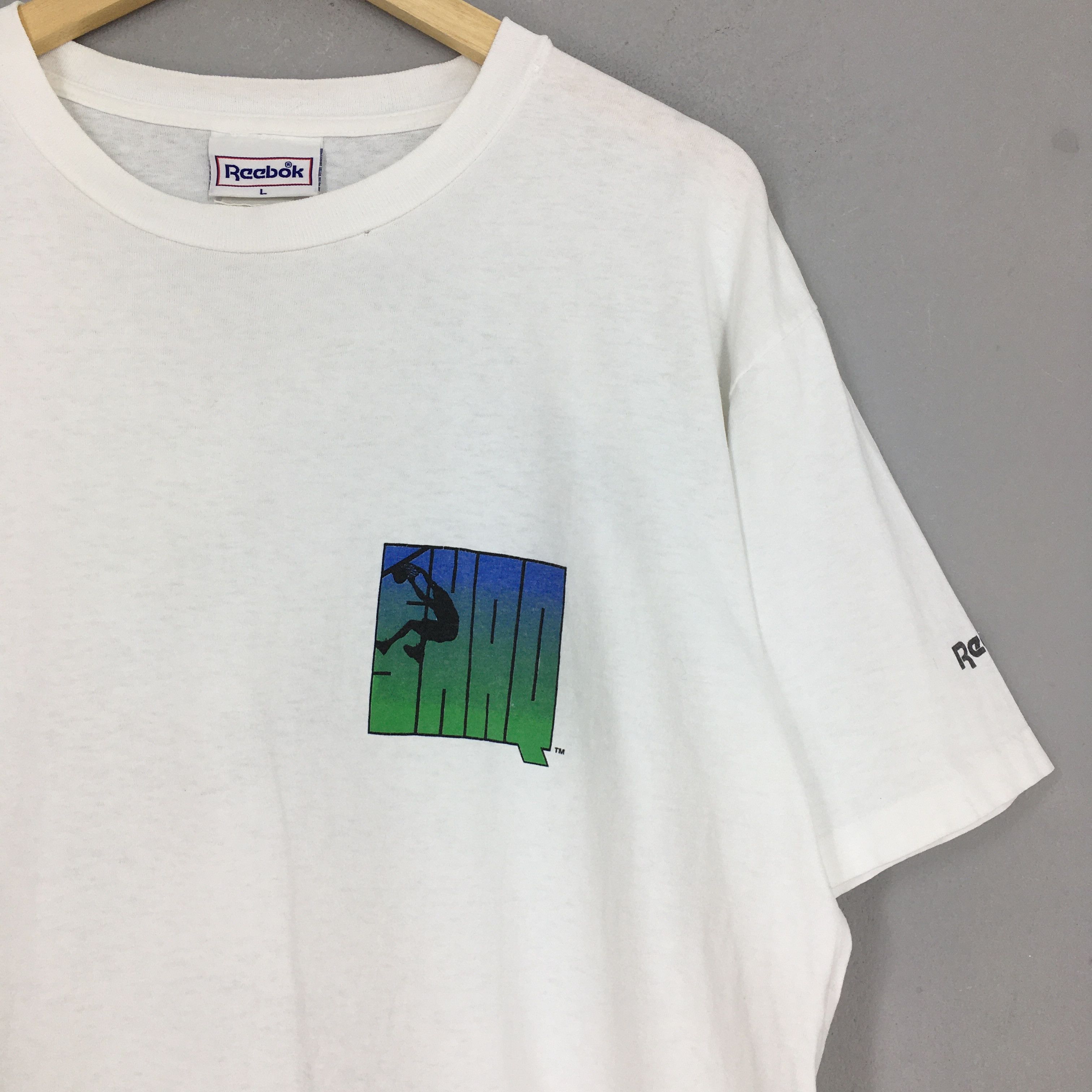 NBA × Reebok Vintage 90's Shaquille O'Neal Basketball Reebok Tshirt Large Size US L / EU 52-54 / 3 - 4 Thumbnail