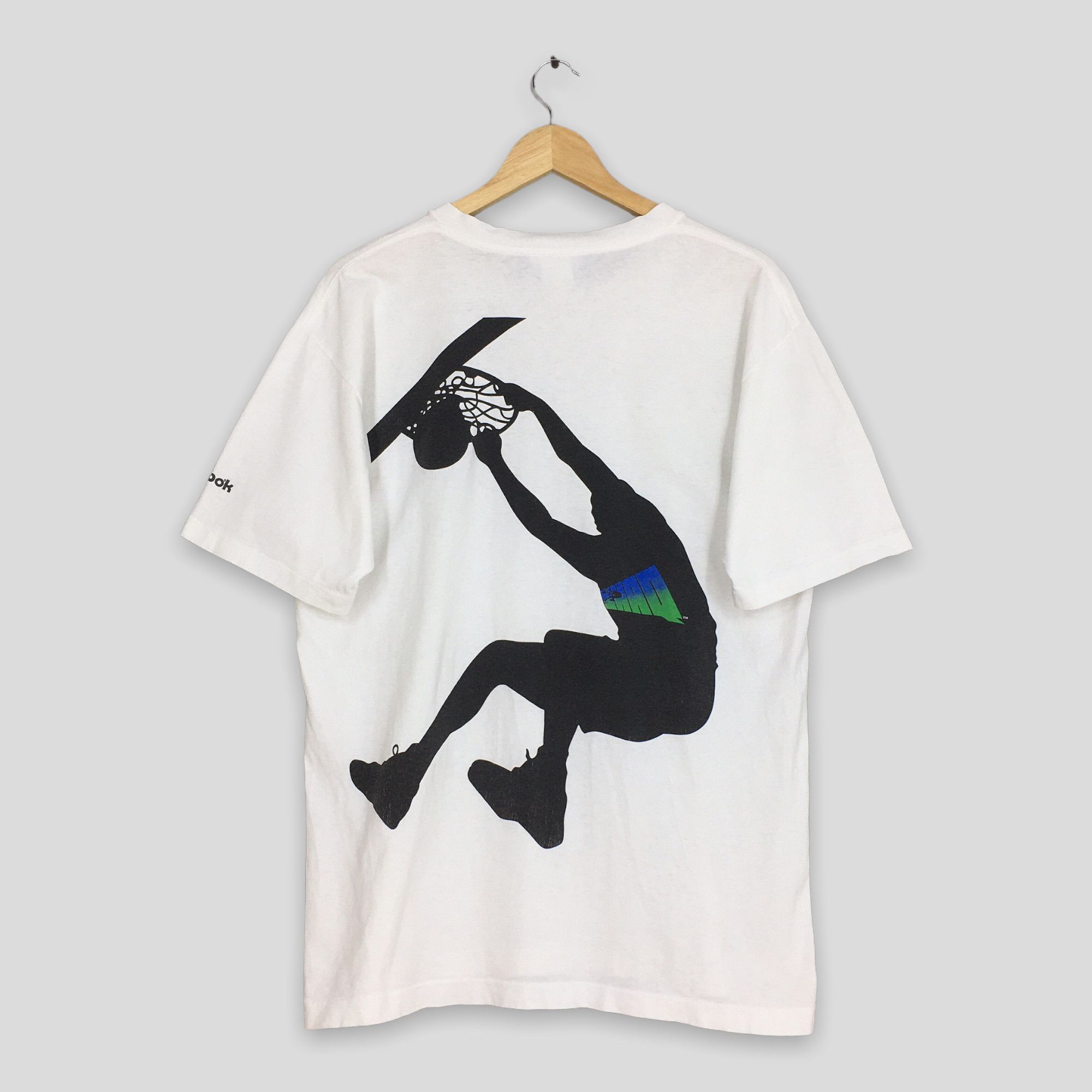 NBA × Reebok Vintage 90's Shaquille O'Neal Basketball Reebok Tshirt Large Size US L / EU 52-54 / 3 - 1 Thumbnail