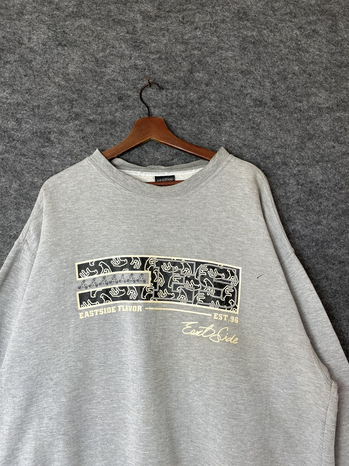 Vintage Y2K EAST SIDE SWEATSHIRT Size US XXL / EU 58 / 5 - 2 Thumbnail