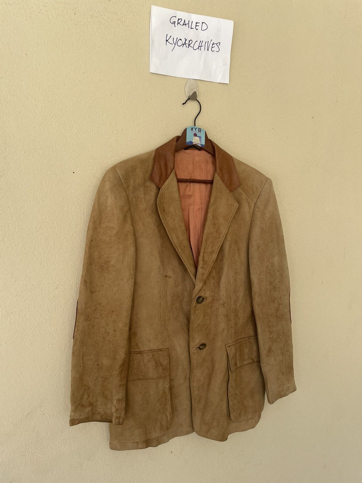 Lanvin VINTAGE LANVIN PADDED LEATHER JACKET/BLAZER Size US M / EU 48-50 / 2 - 2 Thumbnail
