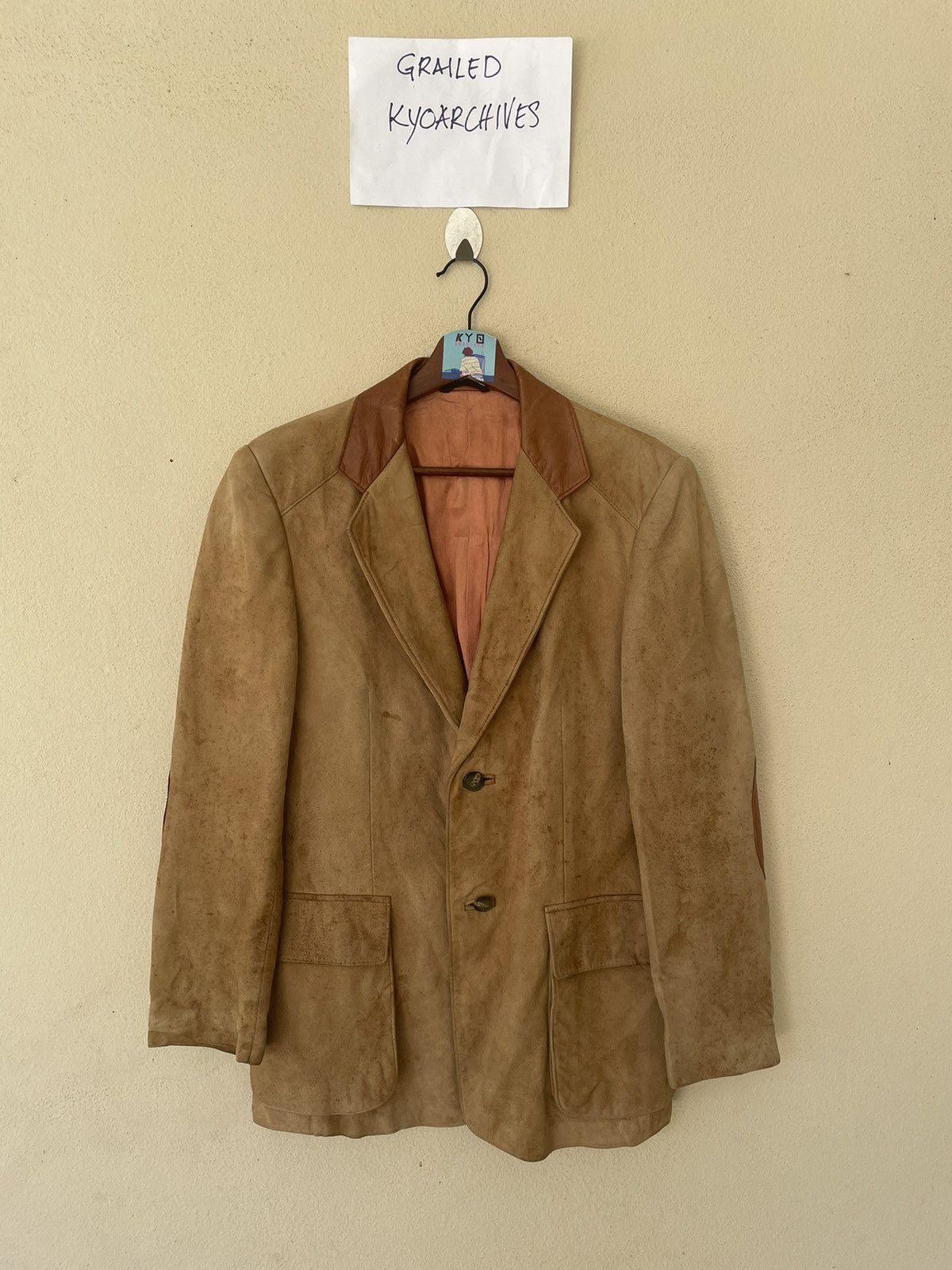 Lanvin VINTAGE LANVIN PADDED LEATHER JACKET/BLAZER Size US M / EU 48-50 / 2 - 1 Thumbnail
