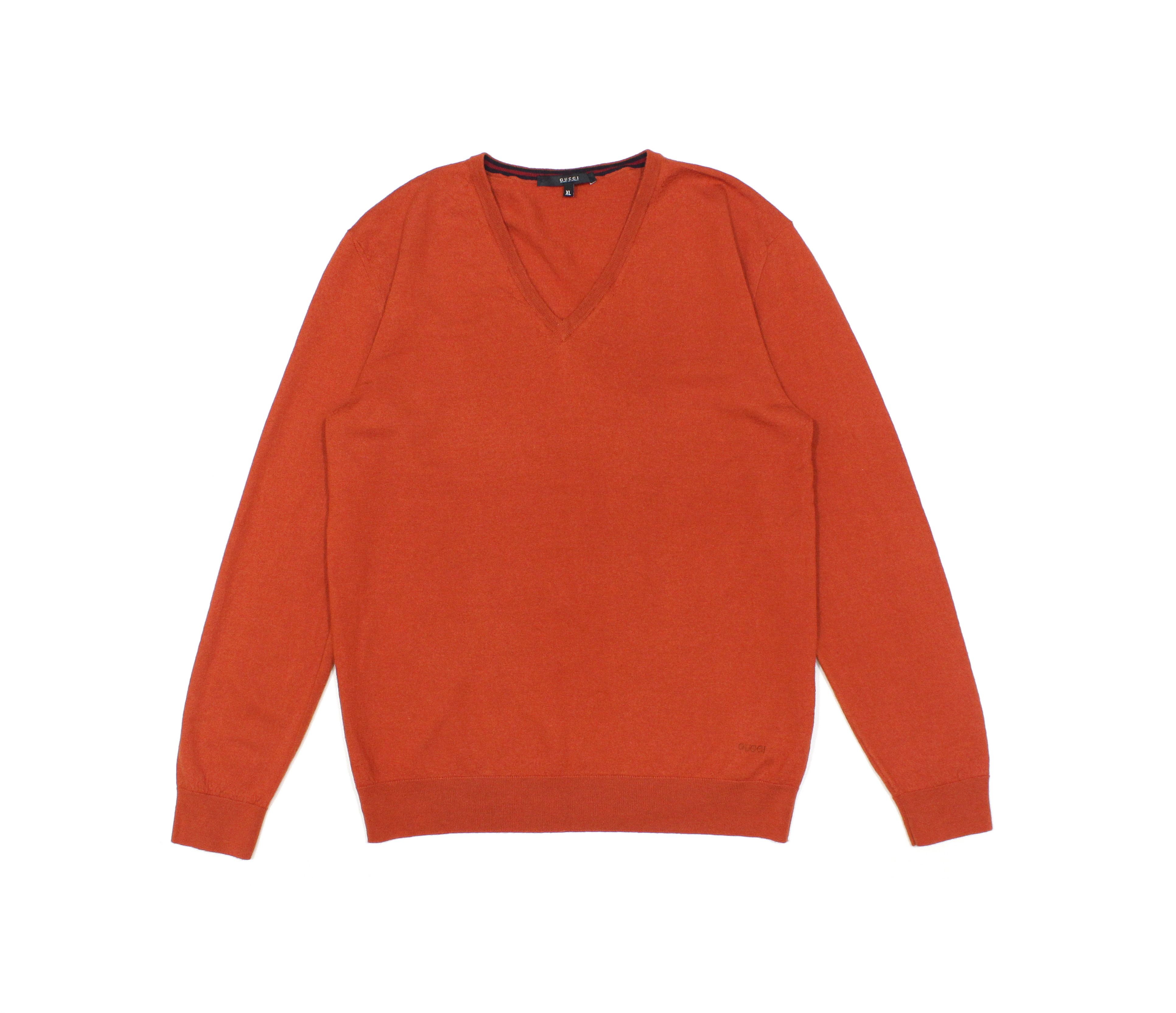 Logo Wool V-Neck Sweater