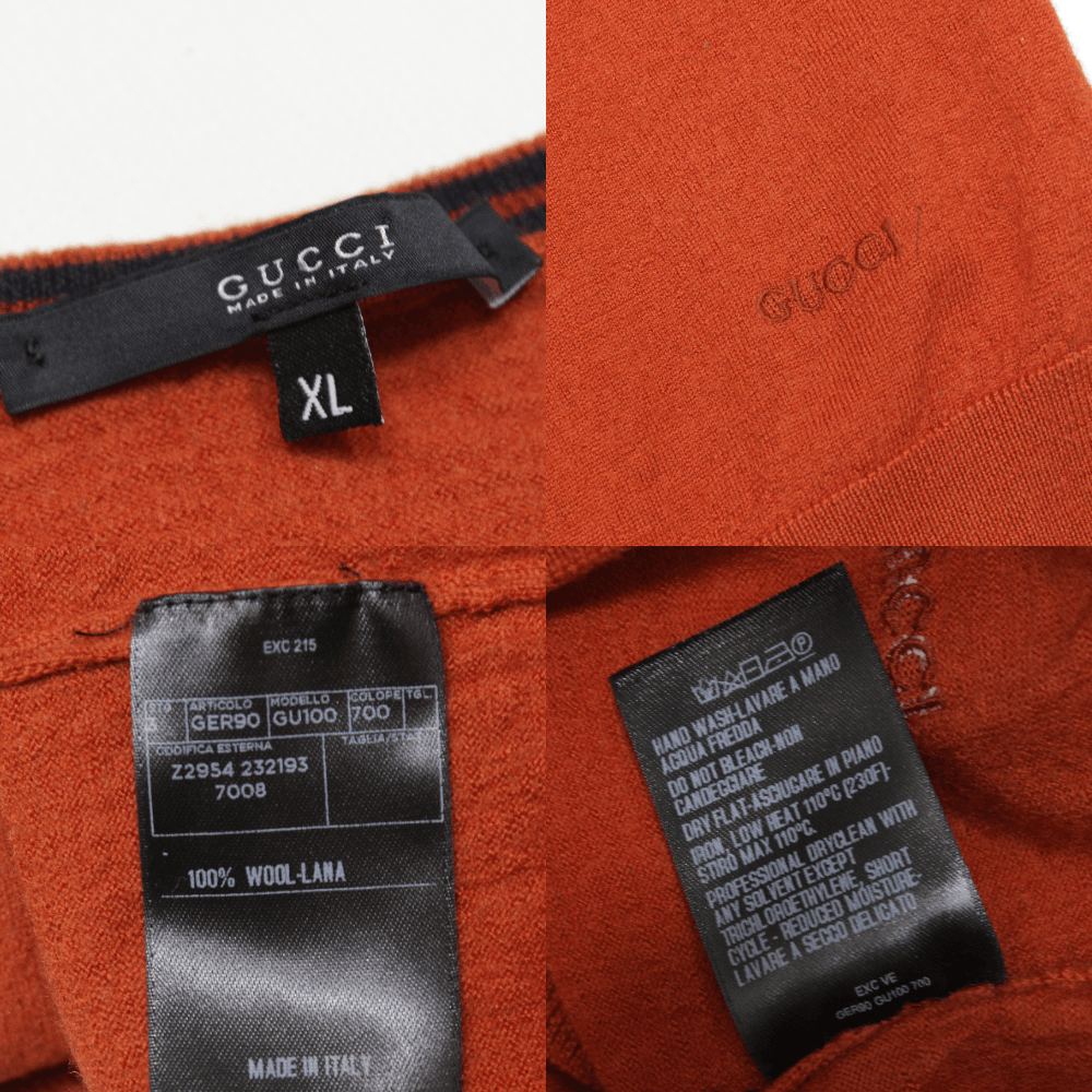 Logo Wool V-Neck Sweater