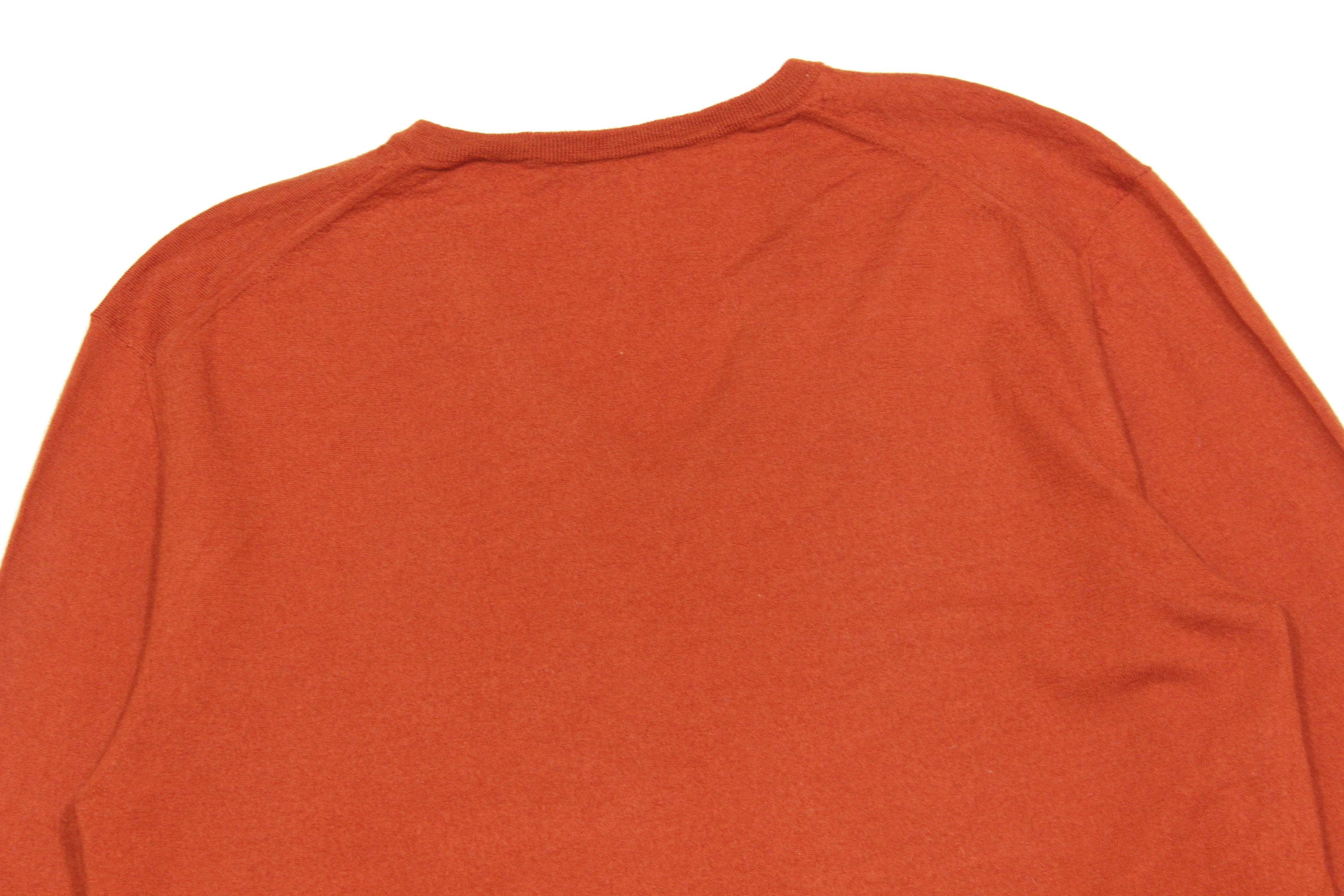 Logo Wool V-Neck Sweater