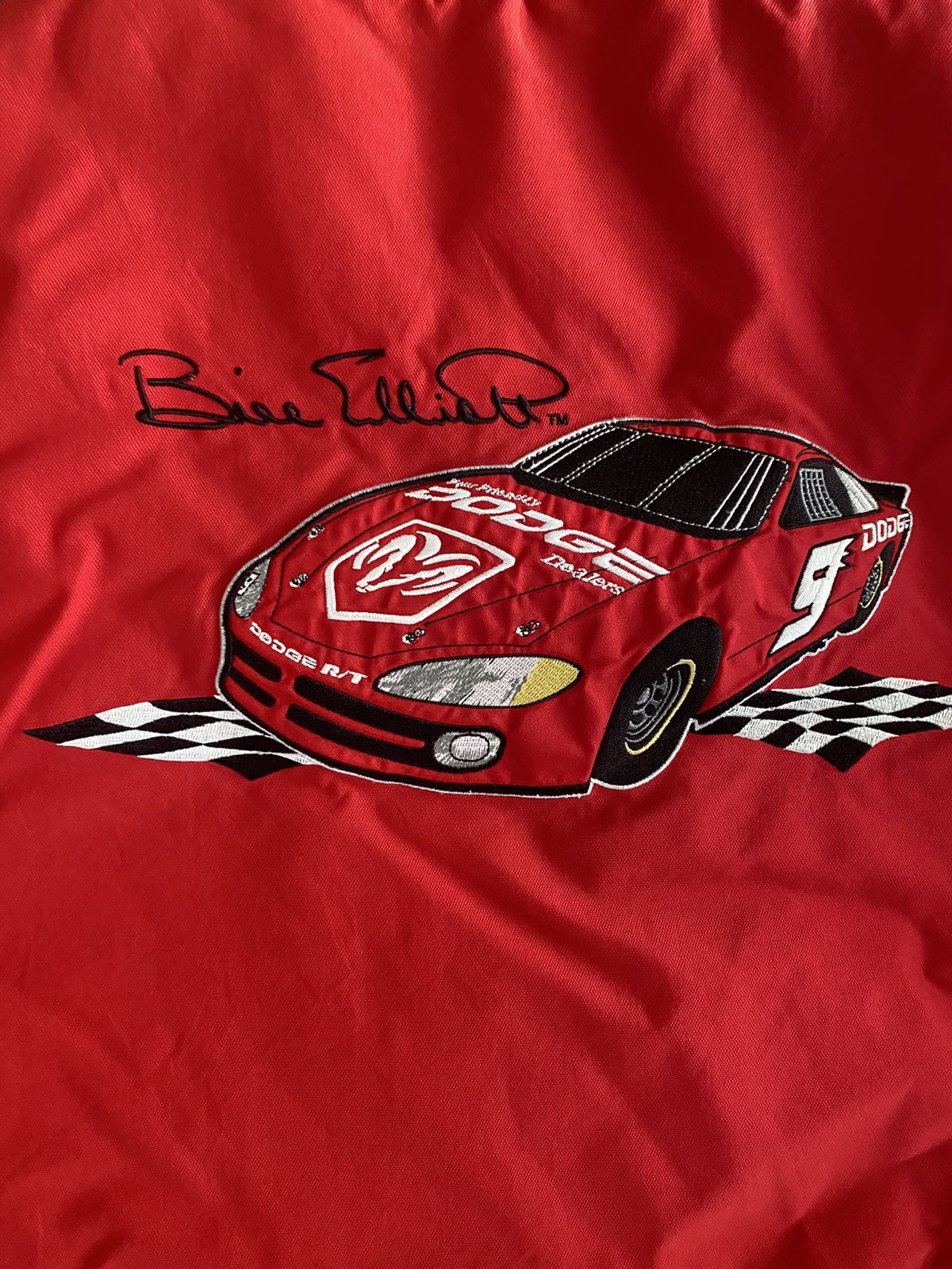 Chase Authentics × NASCAR × Vintage Vintage 90s Bill Elliott Zip Up Racing Jakcet Size US L / EU 52-54 / 3 - 2 Thumbnail