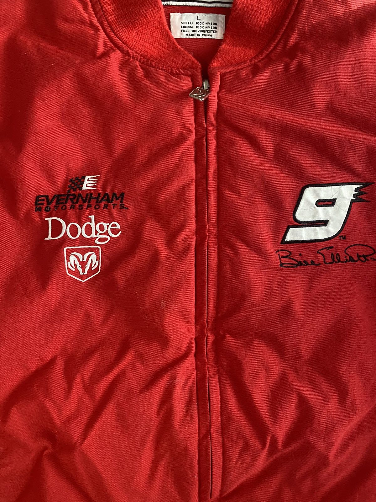 Chase Authentics × NASCAR × Vintage Vintage 90s Bill Elliott Zip Up Racing Jakcet Size US L / EU 52-54 / 3 - 4 Thumbnail