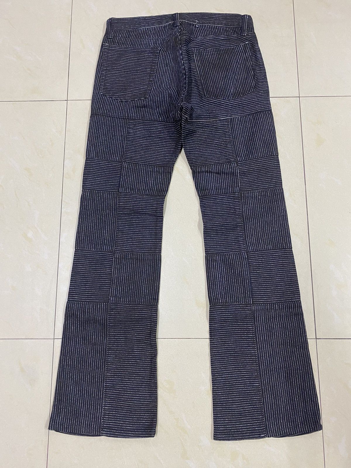 Hysteric Glamour × Japanese Brand Japanese Brand Rupert Patchwork Hagi Flared Denim Size US 31 - 2 Thumbnail