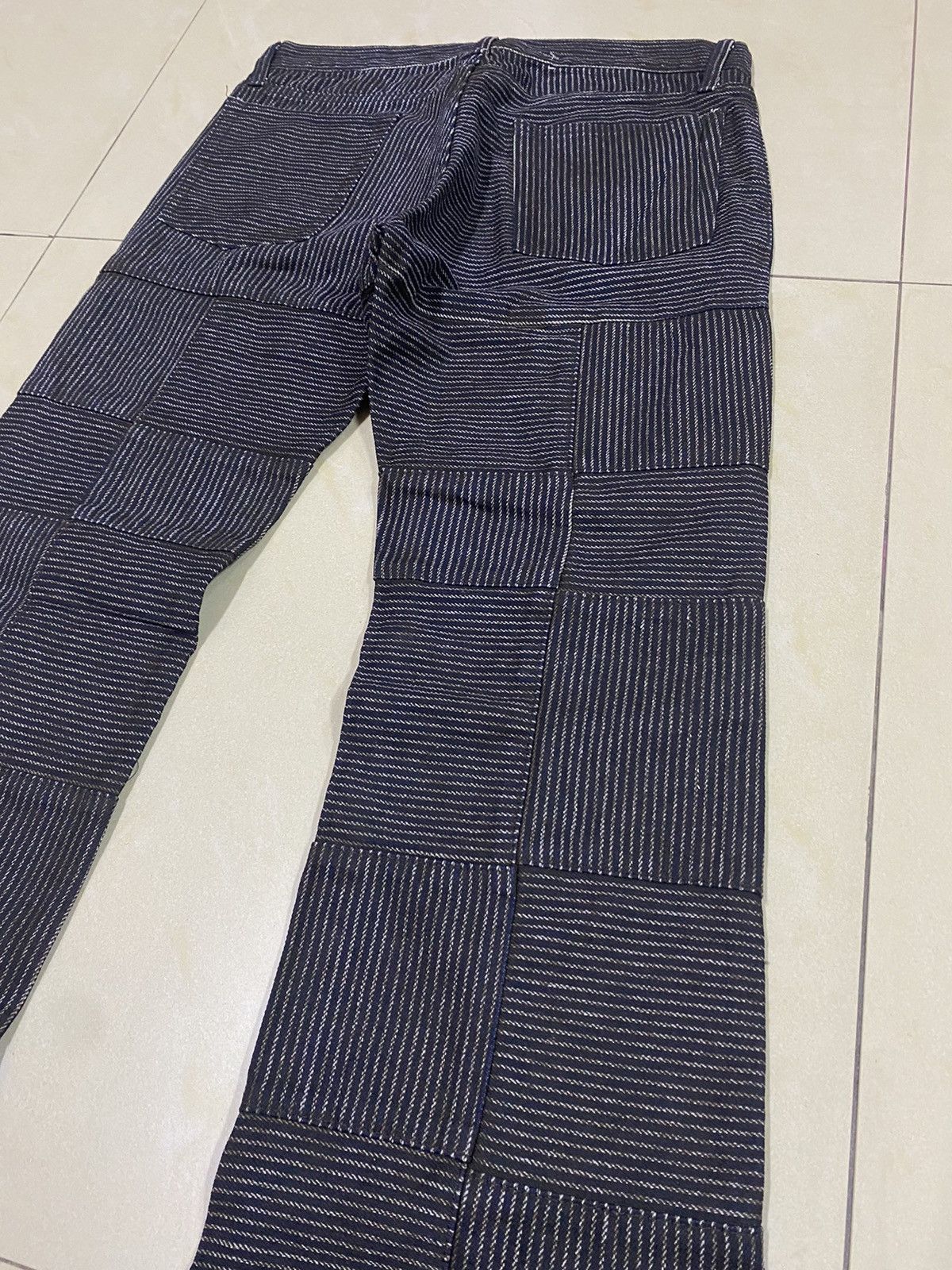Hysteric Glamour × Japanese Brand Japanese Brand Rupert Patchwork Hagi Flared Denim Size US 31 - 5 Thumbnail