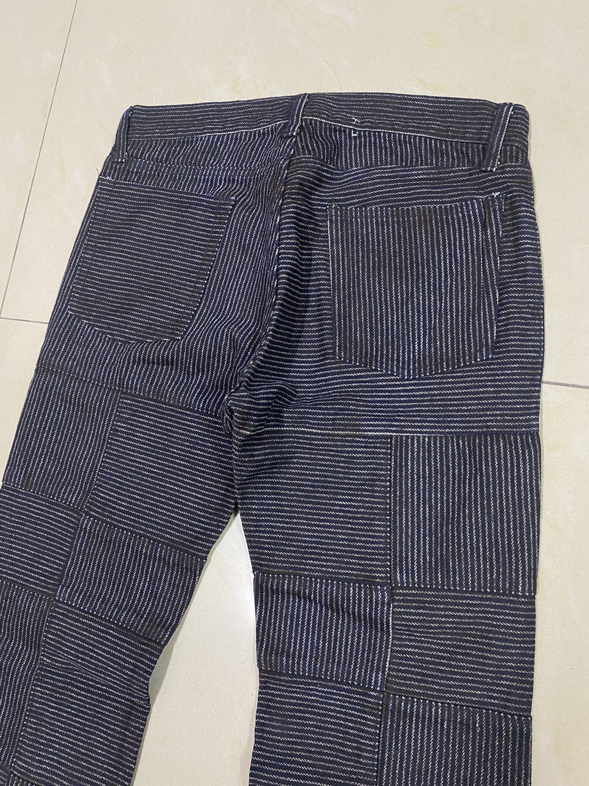 Hysteric Glamour × Japanese Brand Japanese Brand Rupert Patchwork Hagi Flared Denim Size US 31 - 6 Thumbnail