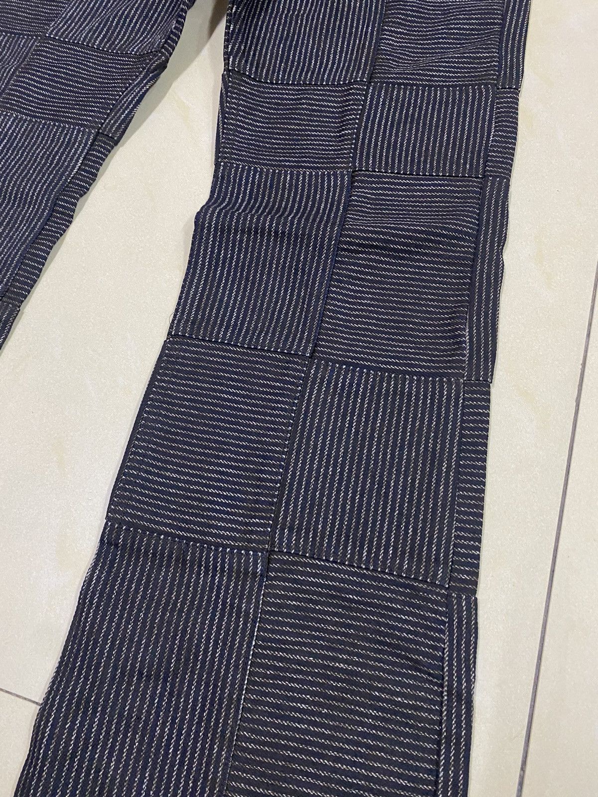 Hysteric Glamour × Japanese Brand Japanese Brand Rupert Patchwork Hagi Flared Denim Size US 31 - 3 Thumbnail