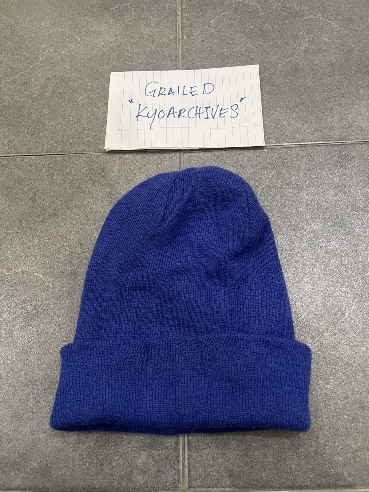 Japanese Brand BLACK REBEL BLUE BEANIE Size ONE SIZE - 2 Thumbnail