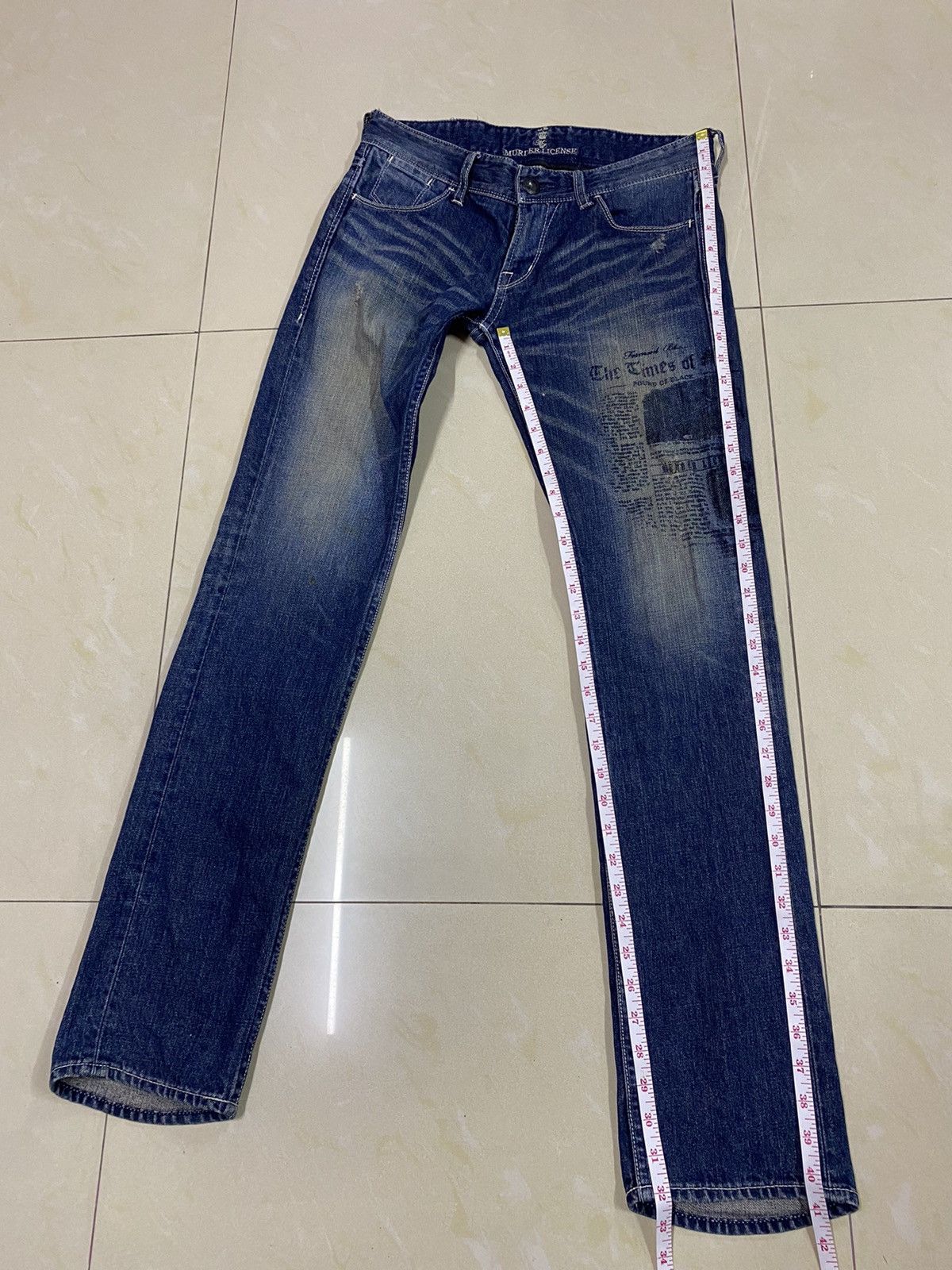 パンツ MURDER LICENSE crushed flare denim Y2K MURDER LICENSE crushed flare denim Y2K - メルカリ
