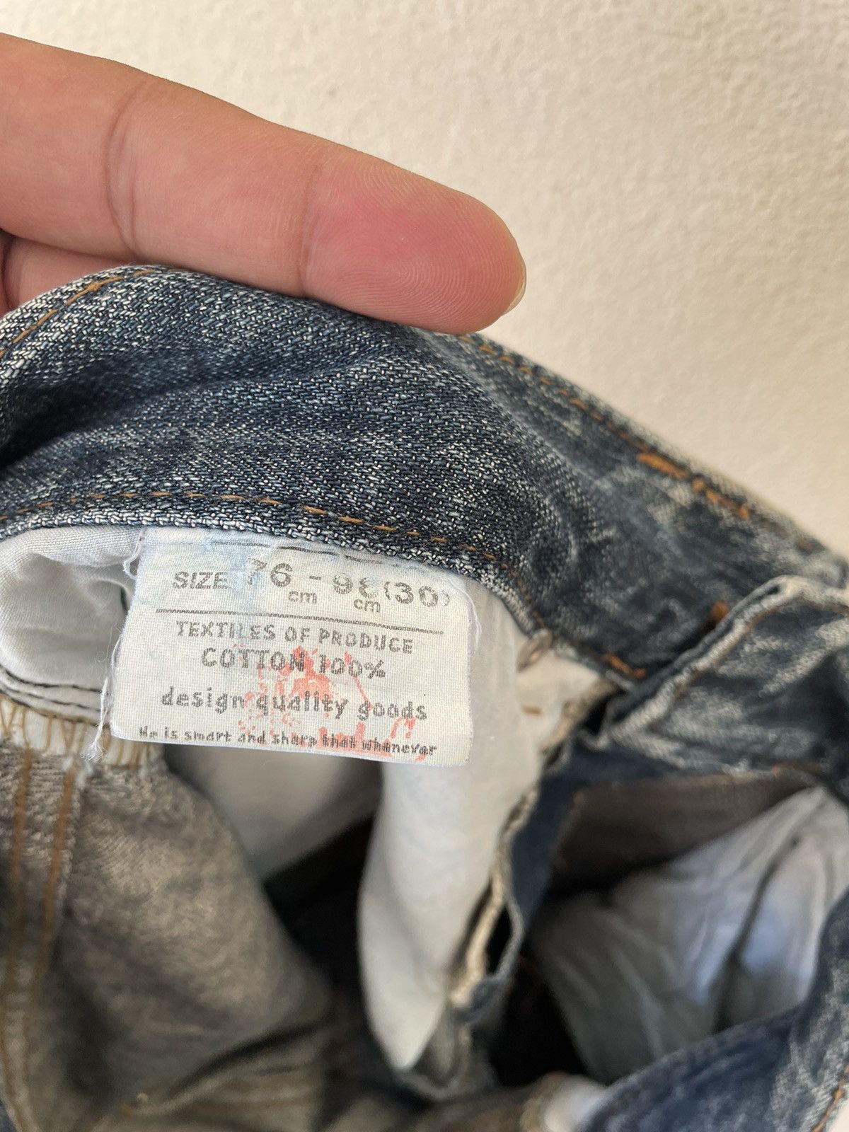 Japanese Brand × Vintage KENSSON SASHIKO DENIM Size US 30 / EU 46 - 18 Thumbnail